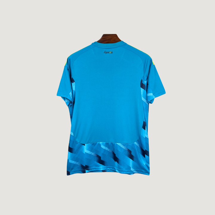 Espagne – Maillot Gardien Coupe du Monde 2026 – Bleu turquoise, Jaune
