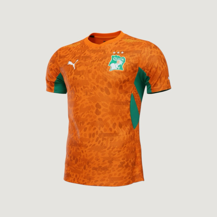 Côte d’Ivoire – Maillot Domicile Coupe du Monde 2026 – Orange Officiel