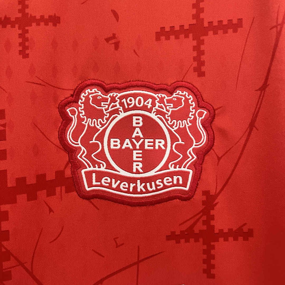 Leverkusen - Maillot Domicile 24/25 - Rouge / Noir - Covred