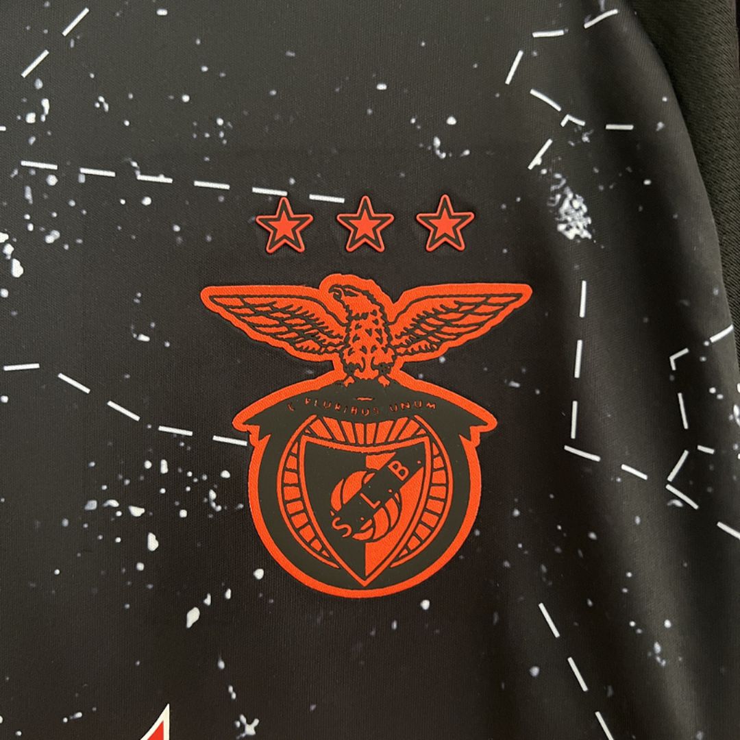 S.L. Benfica - Maillot Extérieur 24/25 - Noir, Rouge - Covred