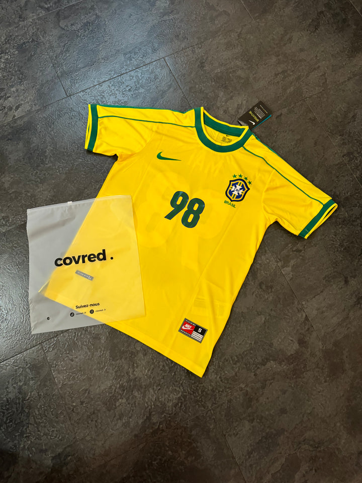 Brésil - Maillot Rétro 1998 - Jaune - Covred