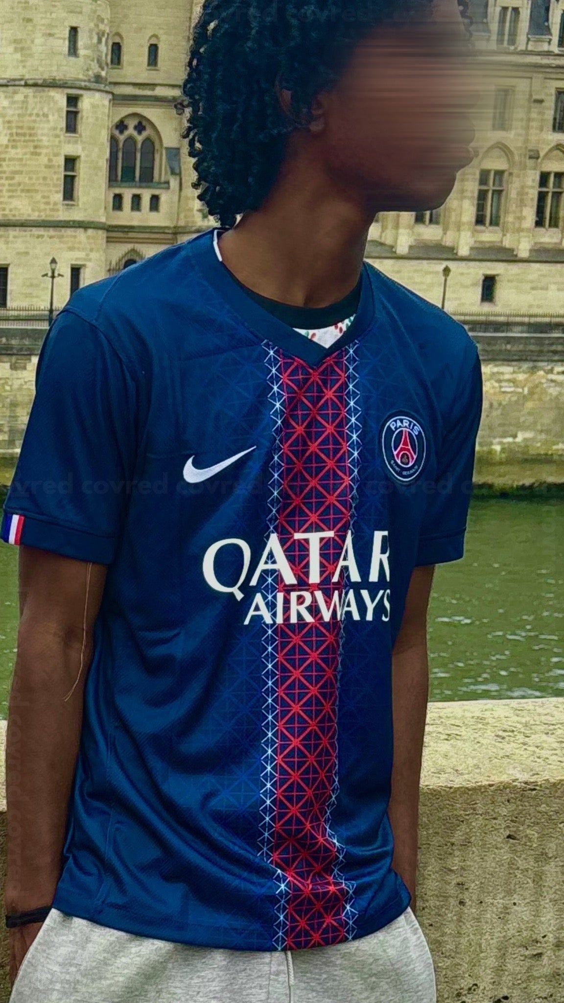Paris Saint-Germain ( PSG ) – Maillot Domicile 25/26 – Bleu Marine & Rouge - Covred