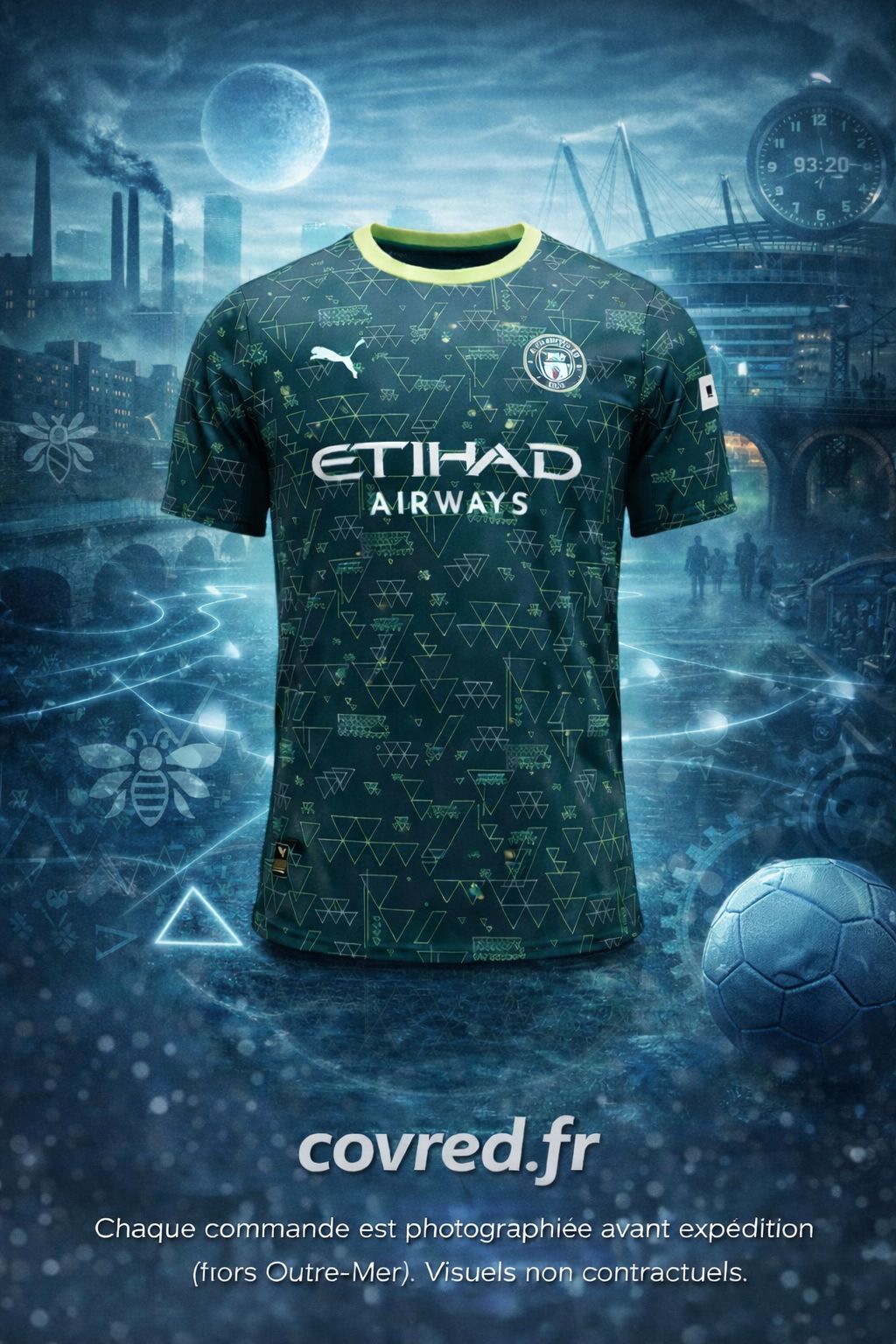 Manchester City – Maillot Fourth 2025/26 – Vert - Covred