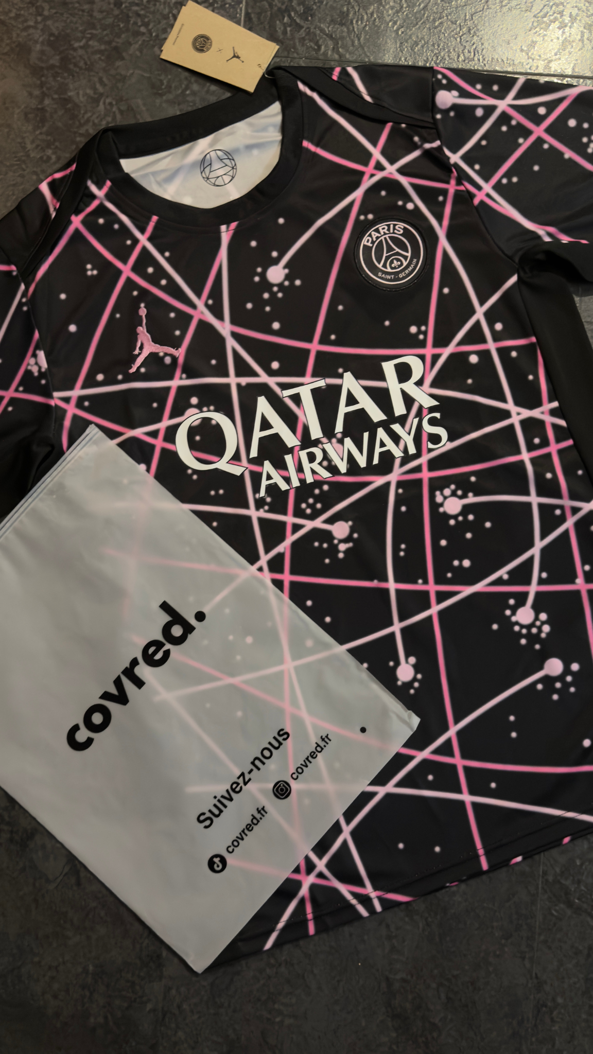 Paris Saint-Germain – Maillot Entraînement 25/26 – Noir,Rose - Covred