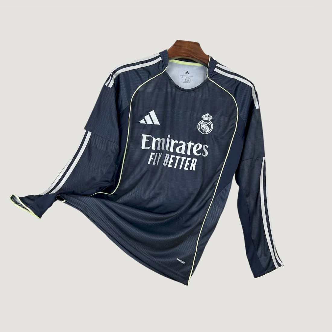 Real Madrid – Maillot Extérieur 2025/26 – Noir (Manches Longues) - Covred