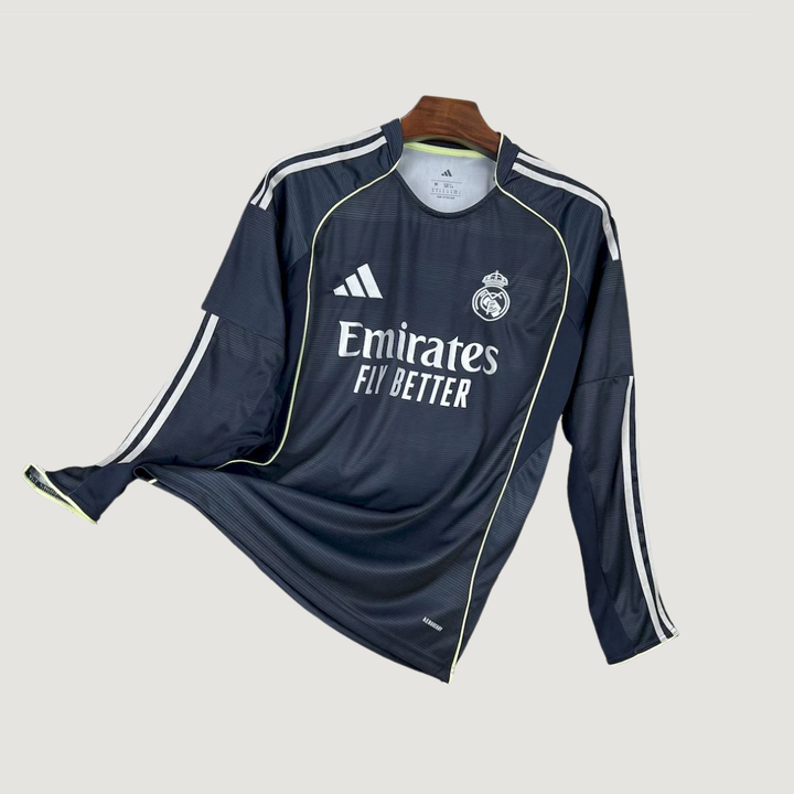 Real Madrid – Maillot Extérieur 2025/26 – Noir (Manches Longues) - Covred