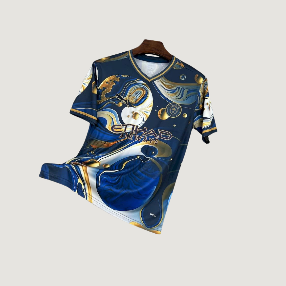 Manchester City – Maillot Concept 2025/26 – Bleu & Doré - Covred