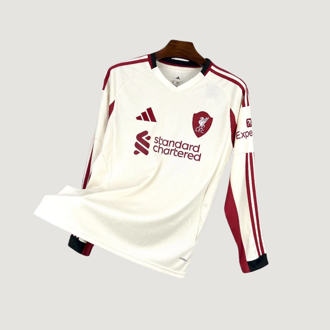 Liverpool – Maillot Extérieur Manches Longues 25/26 – Blanc - Covred