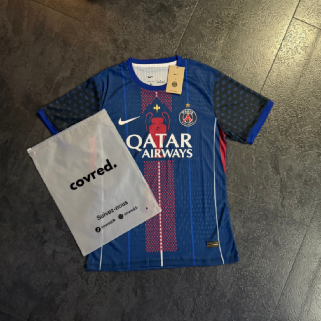 Paris Saint-Germain – Maillot Concept LDC 2025/26 – Bleu Marine, Rouge - Covred