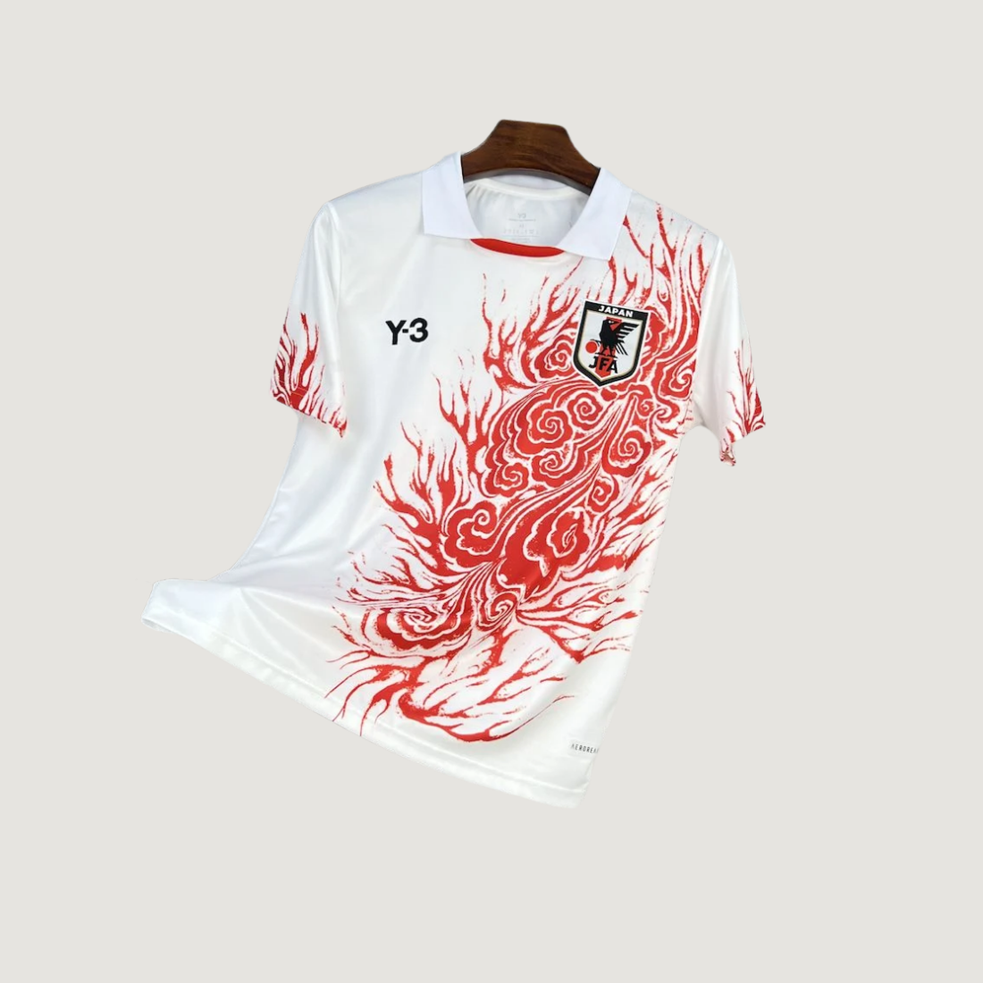 Japon – Maillot Édition Spéciale Y-3 25/26 – Blanc, Rouge - Covred