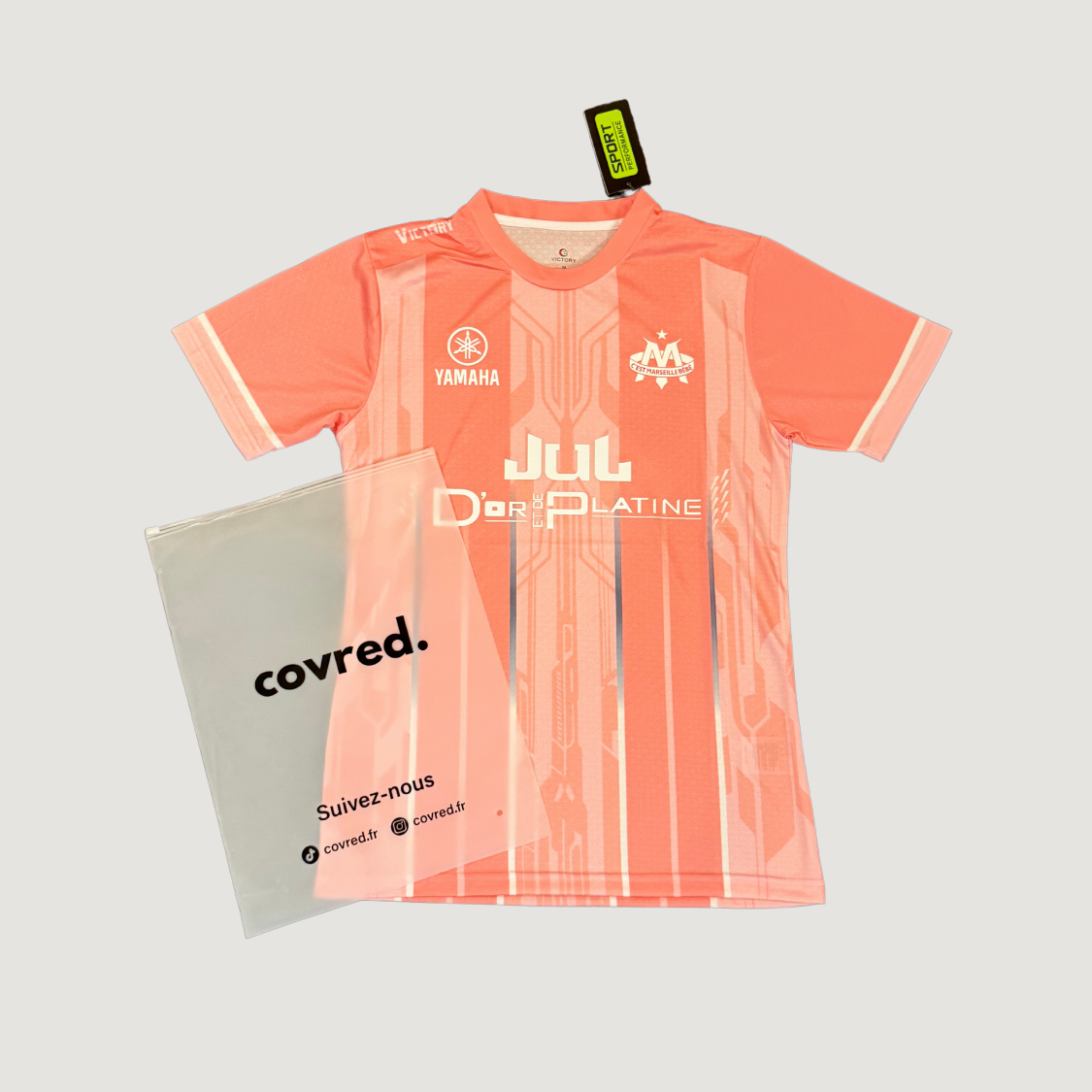 Olympique de Marseille – Maillot Édition Spéciale JUL 2025 – Rose, Blanc - Covred