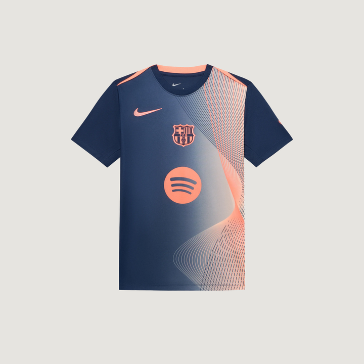 FC Barcelone – Maillot Pre-Match 25/26 – Bleu Marine, Orange - Covred
