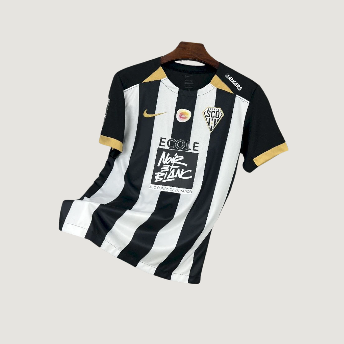 Angers SCO – Maillot Domicile 2025/2026 – Noir et Blanc - Covred