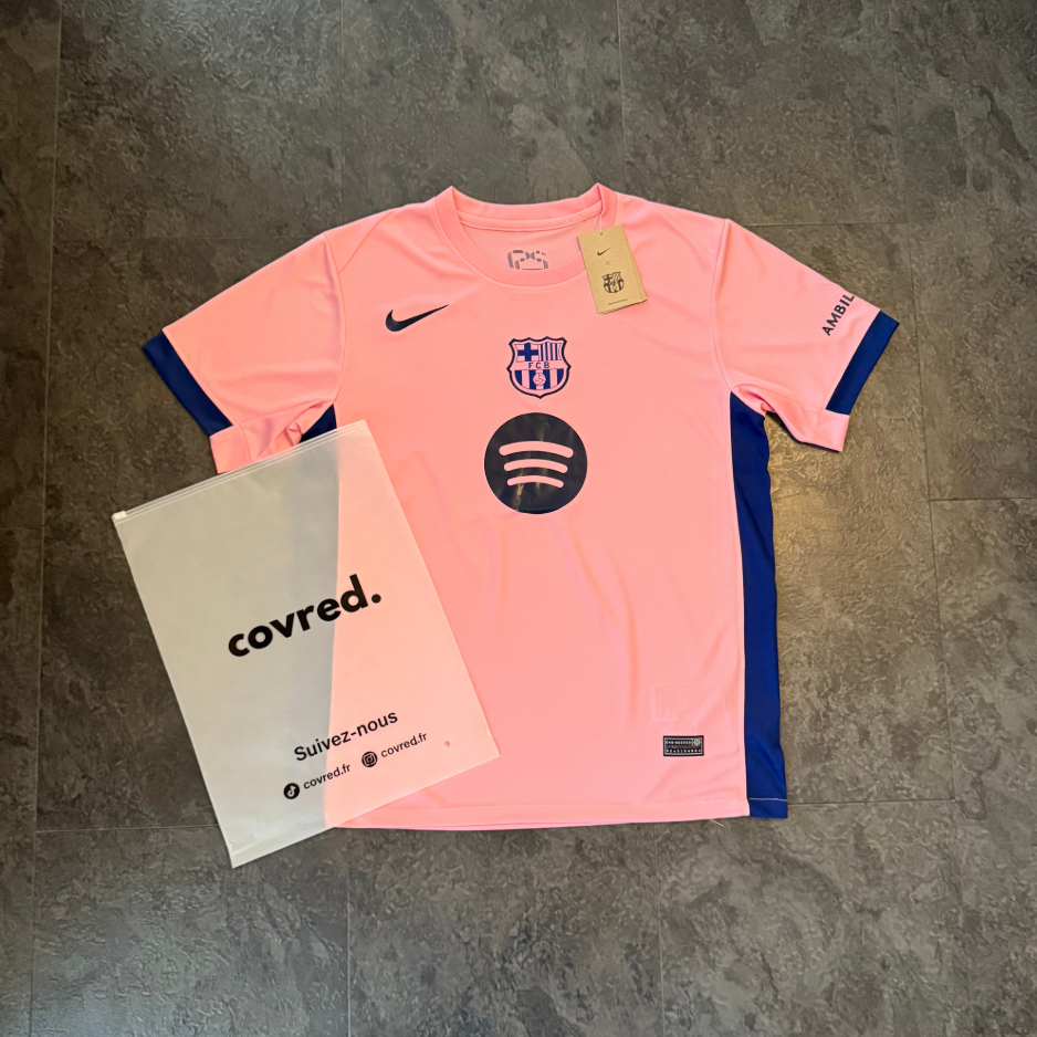 FC Barcelone – Maillot Spécial 2025/26 – Rose, Bleu Marine - Covred