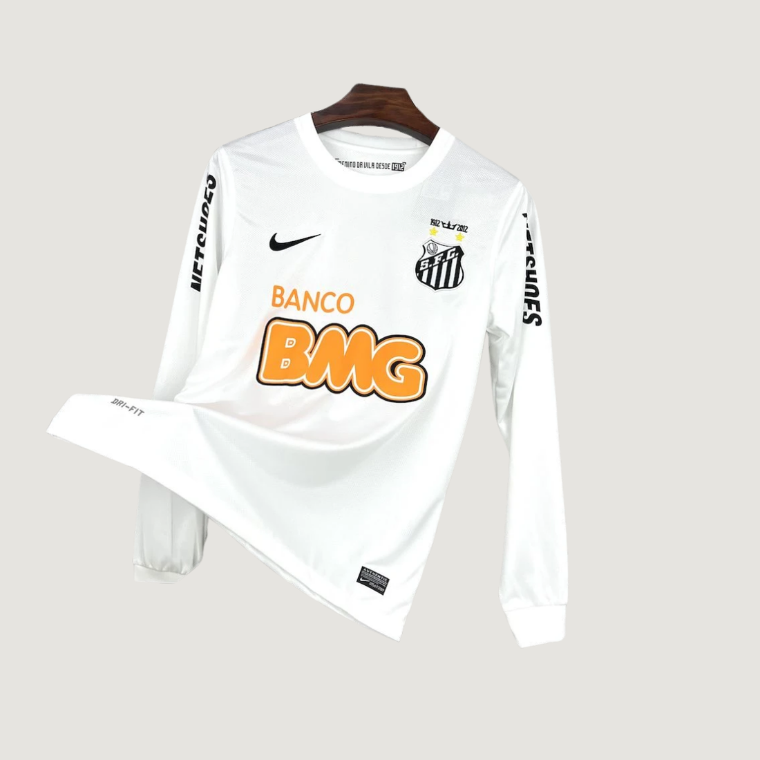 Santos – Maillot Rétro 2011/12 Manches Longues – Blanc - Covred
