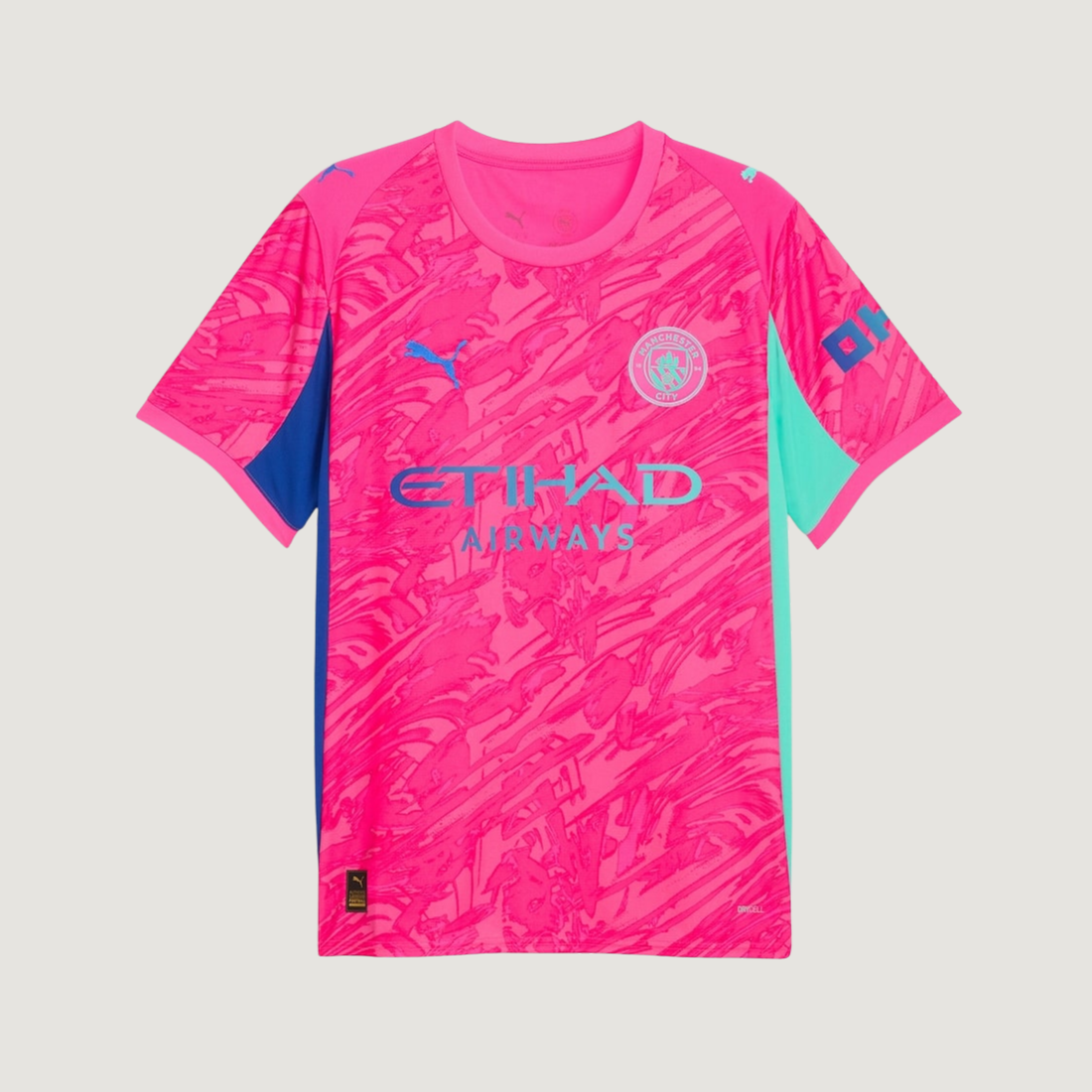 Manchester City – Maillot Gardien 2025/26 – Rose, Bleu