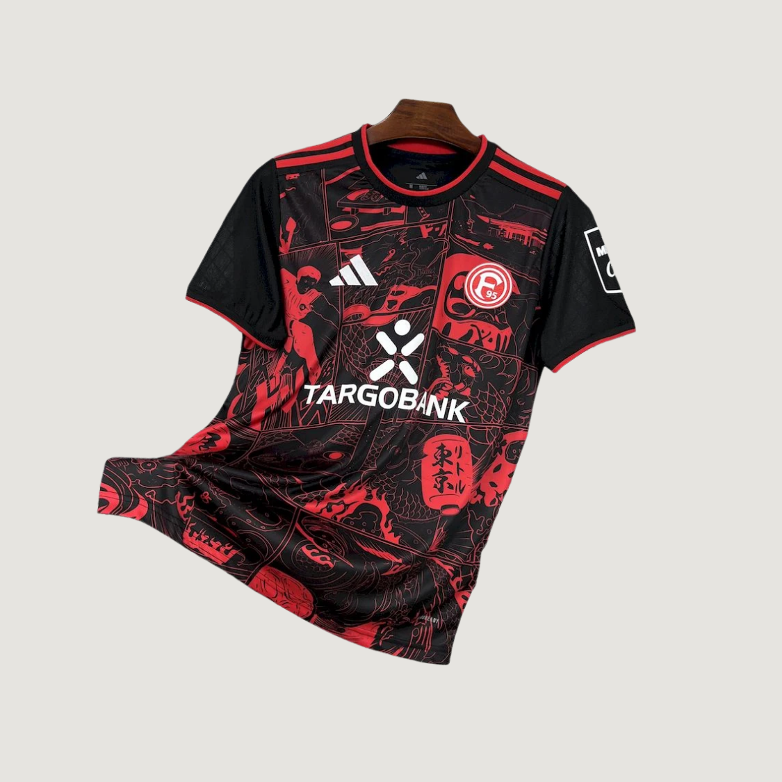 Fortuna Düsseldorf – Maillot 2025/26 – Noir, Rouge - Covred