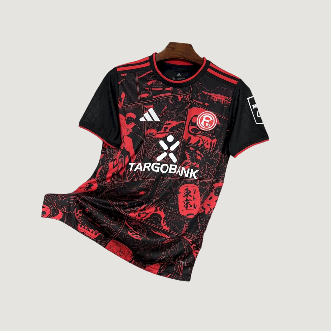 Fortuna Düsseldorf – Maillot 2025/26 – Noir, Rouge - Covred