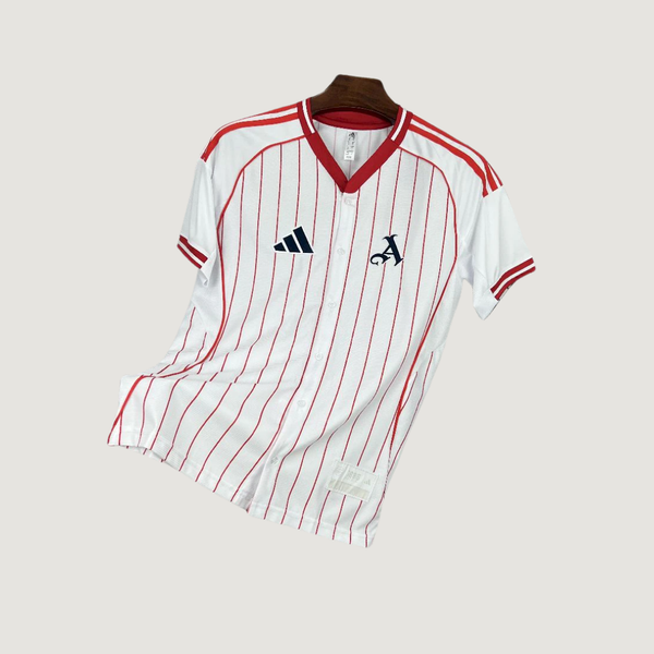 Arsenal – Maillot Concept 2025/26 – Blanc à Rayures Rouges - Covred