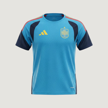 Espagne – Maillot Pré-Match 2026 – Bleu & Jaune - Covred