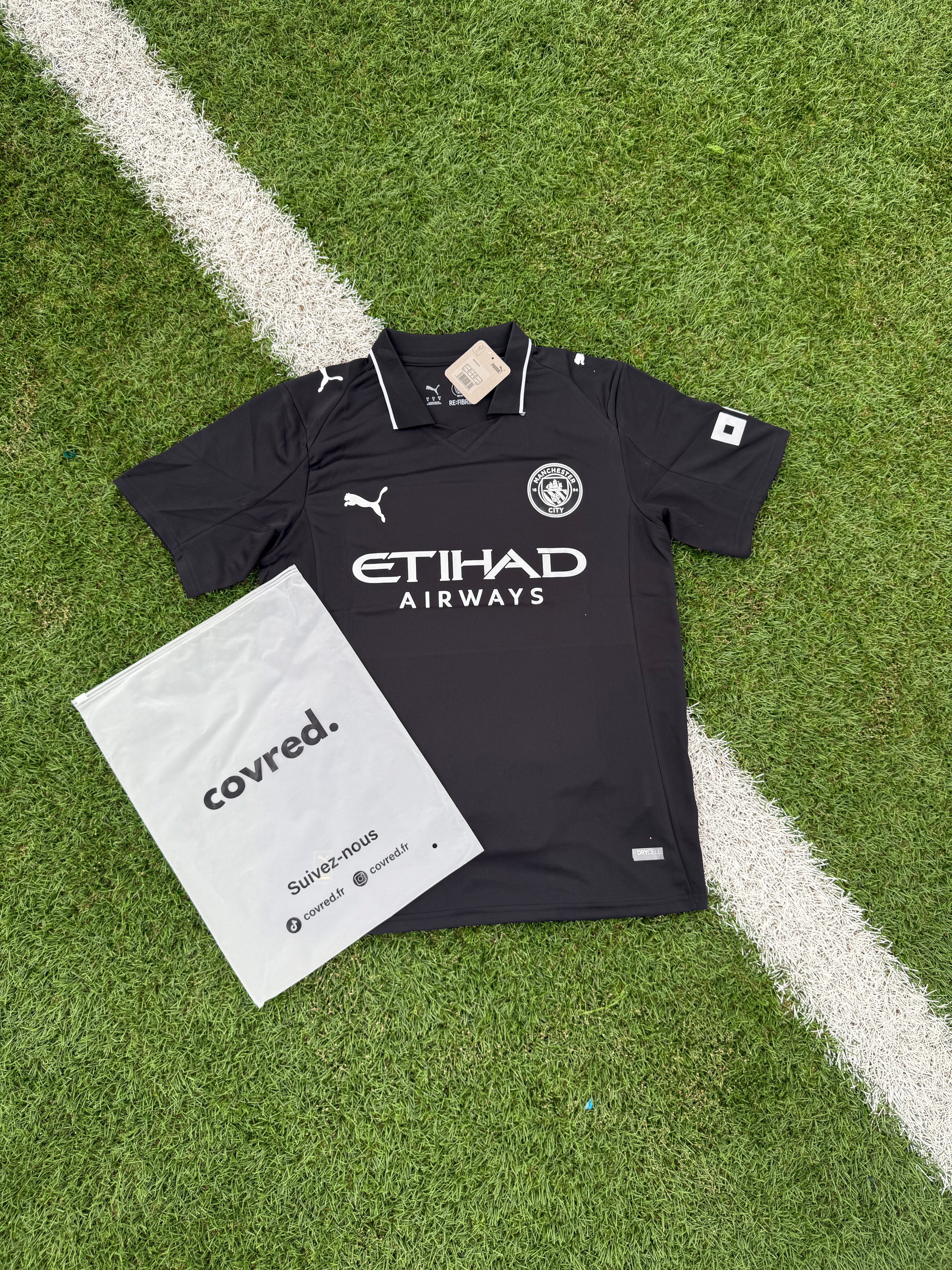 Manchester City – Maillot Fourth 2025/26 – Noir & Blanc ( Player ) - Covred