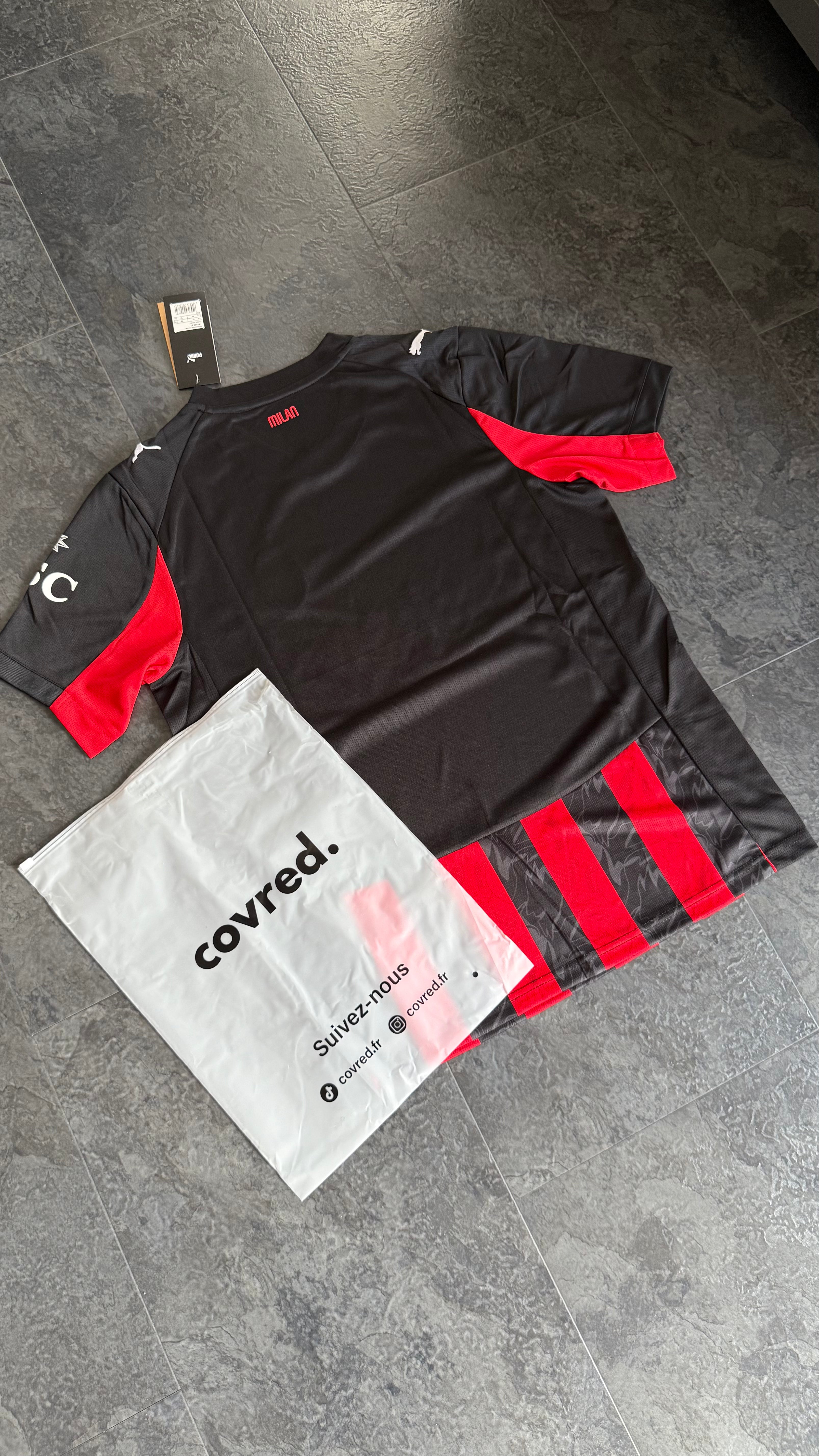 AC Milan – Maillot Domicile 2025/26 – Rouge & Noir - Covred