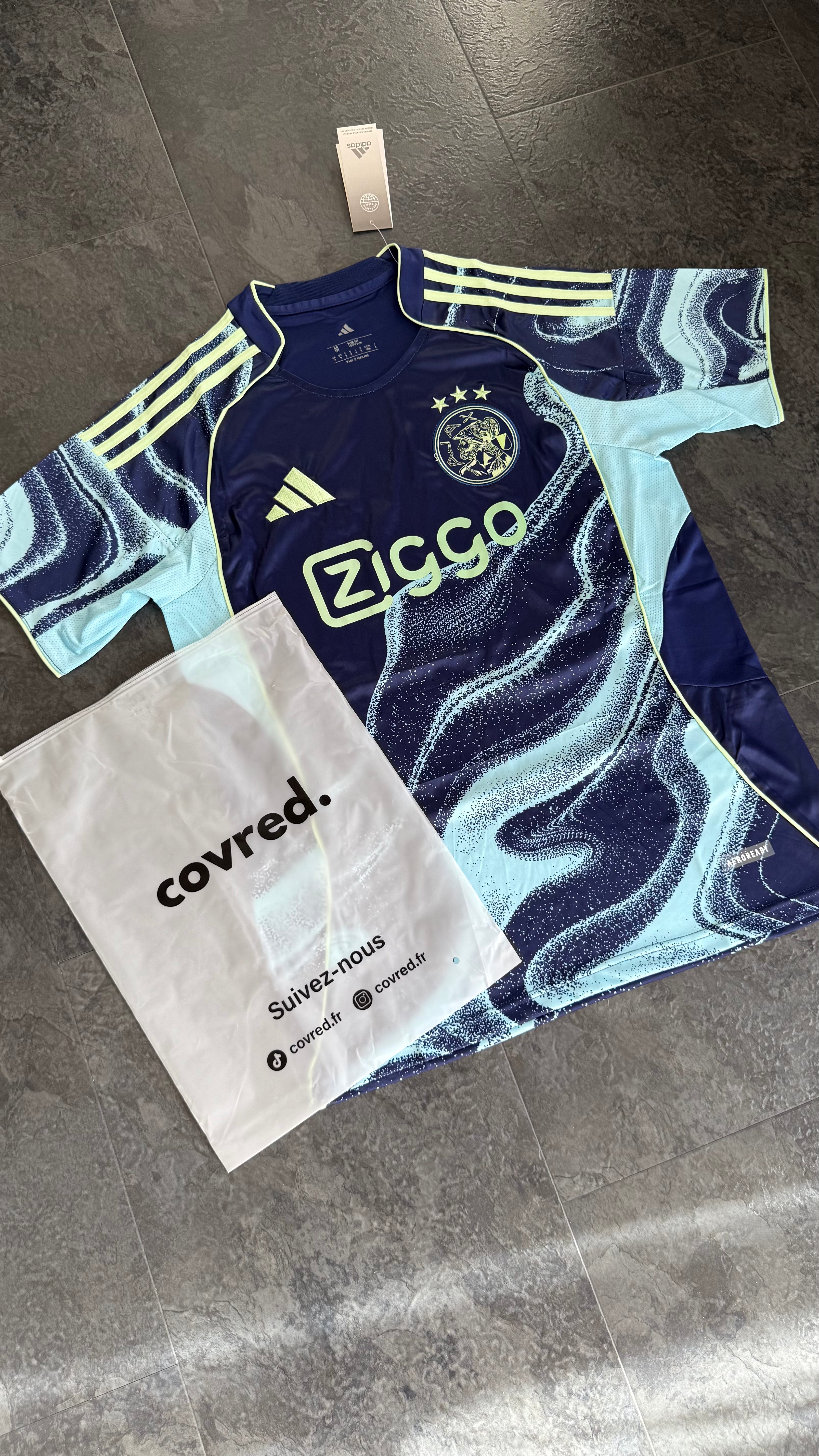 Ajax Amsterdam – Maillot Extérieur 2025/26 – Bleu - Covred