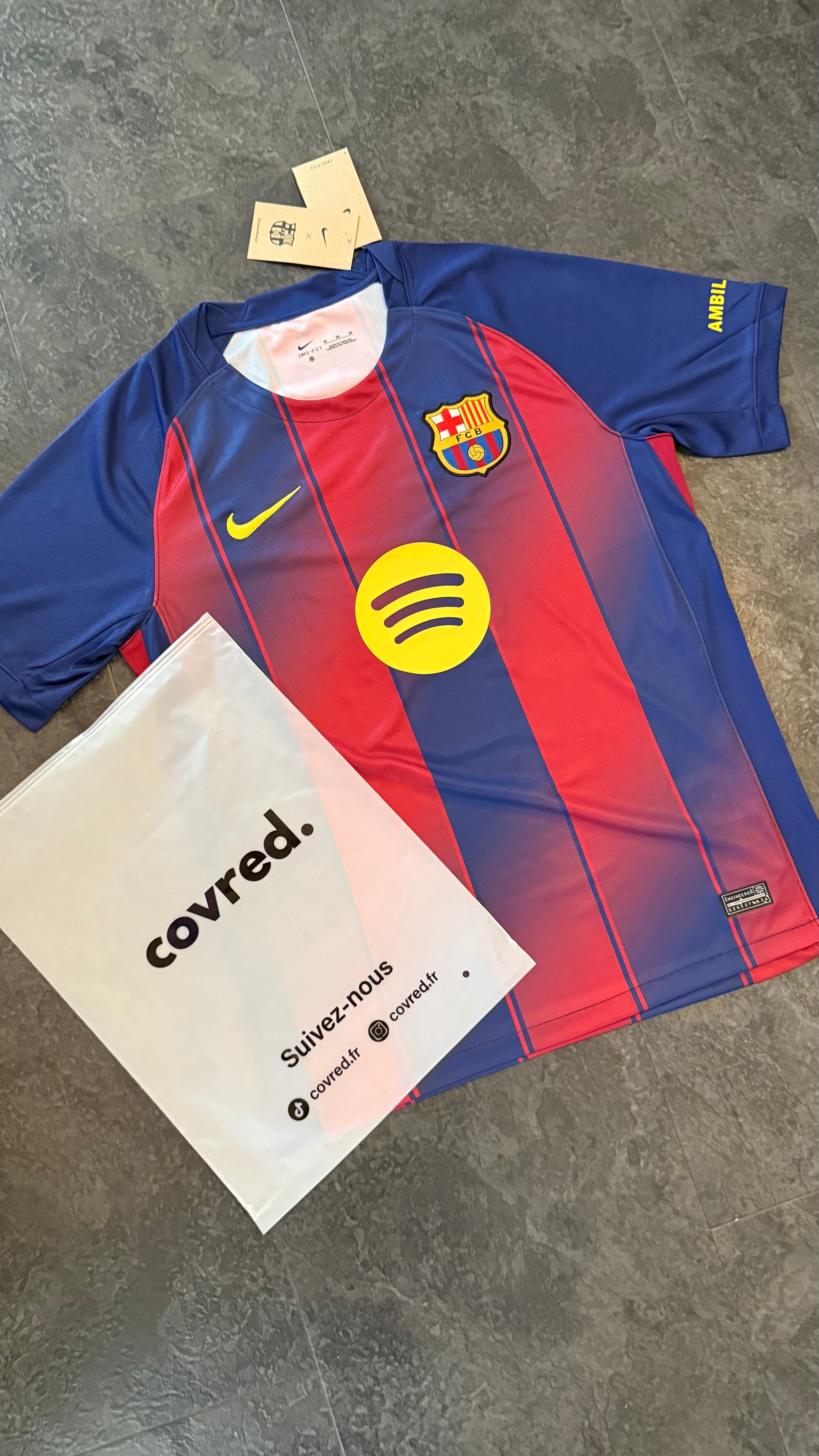 FC Barcelone – Maillot Domicile 2025/26 – Bleu, Grenat & Jaune - Covred