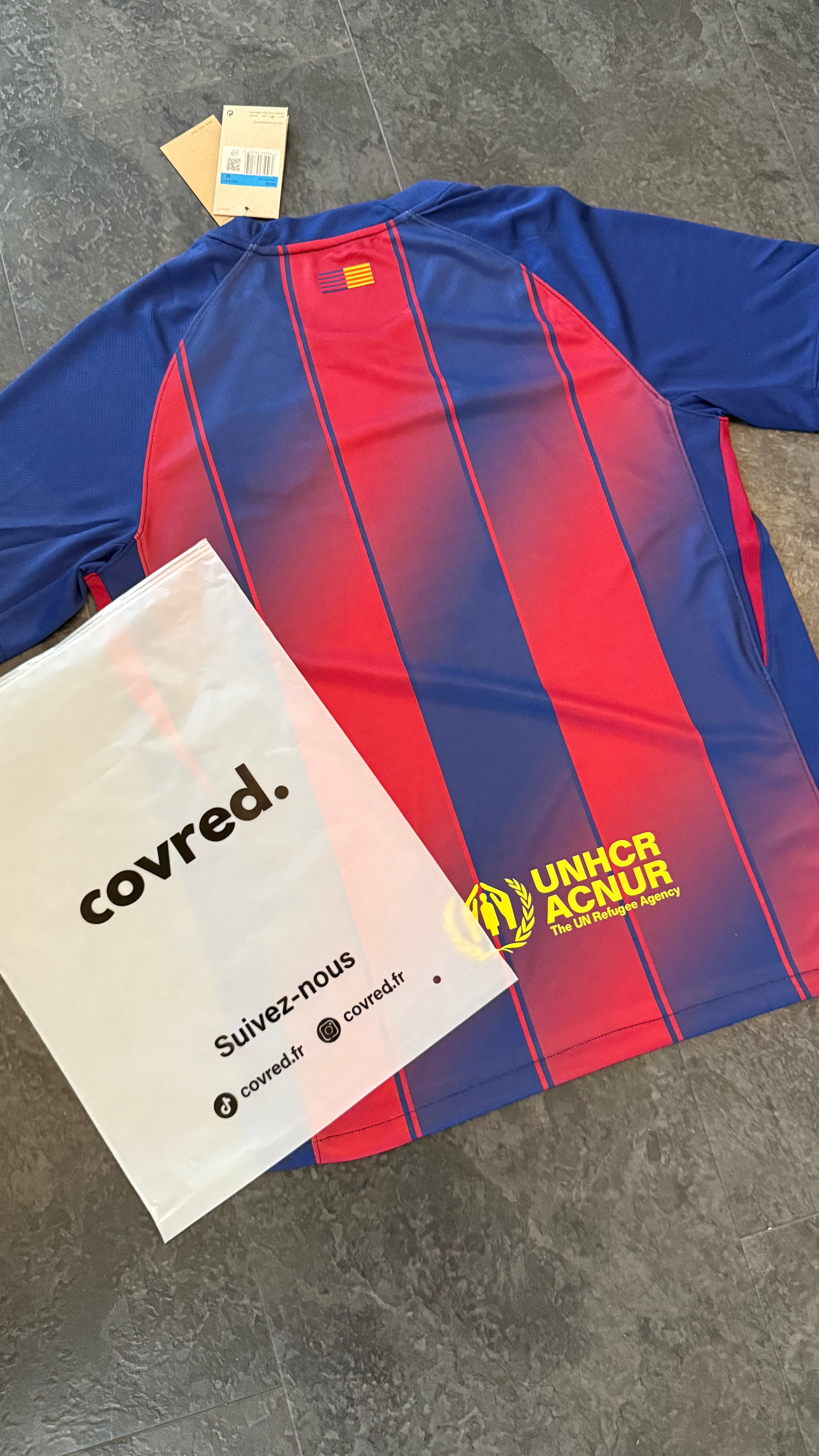 FC Barcelone – Maillot Domicile 2025/26 – Bleu, Grenat & Jaune - Covred
