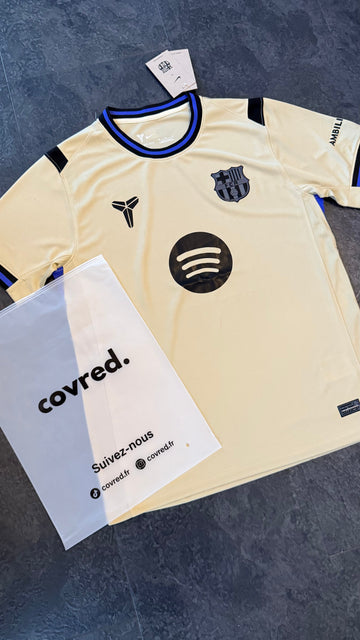 FC Barcelone - Maillot Extérieur 25/26 Kobe Tribute – Crème - Covred