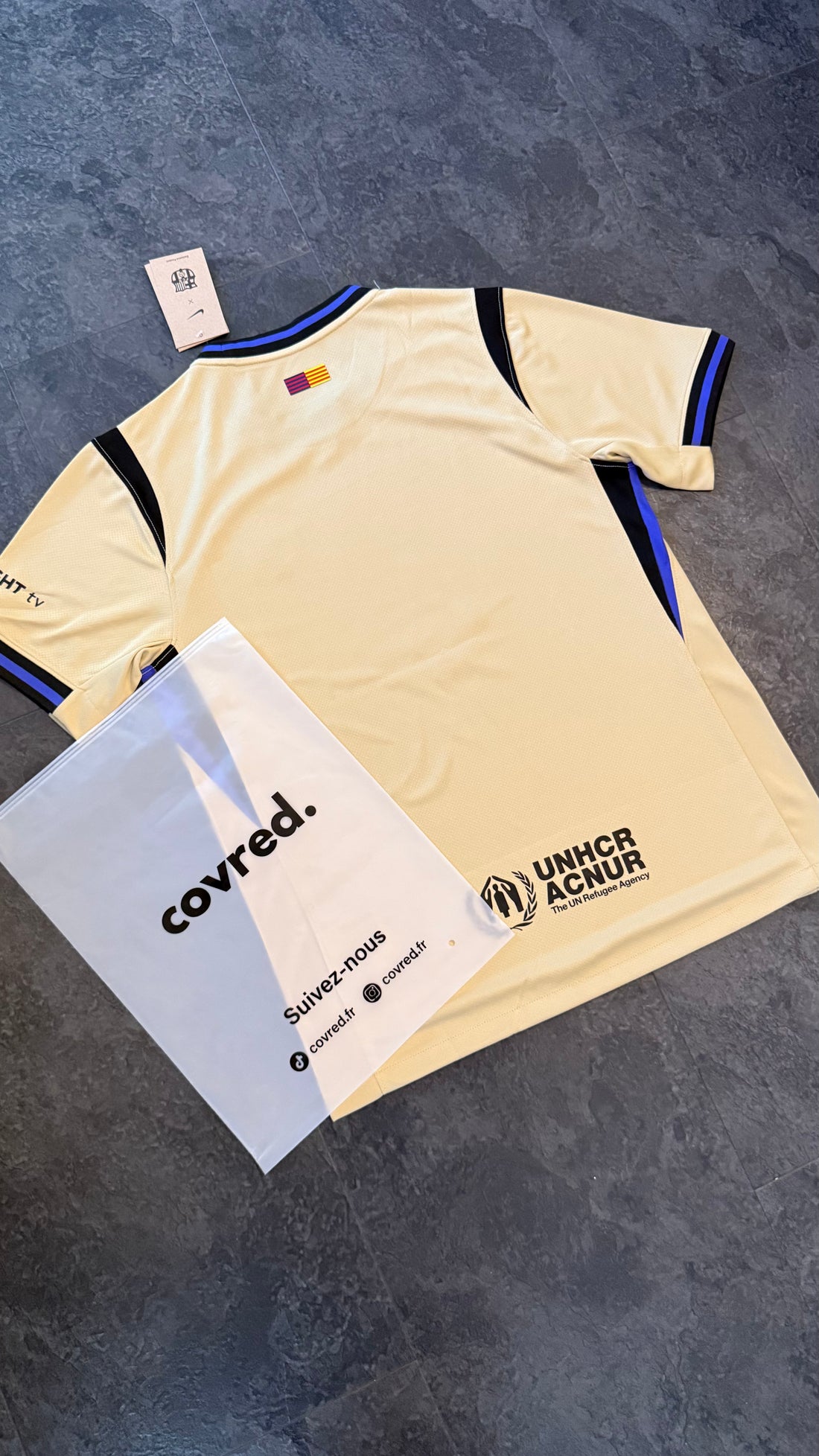 FC Barcelone - Maillot Extérieur 25/26 Kobe Tribute – Crème - Covred