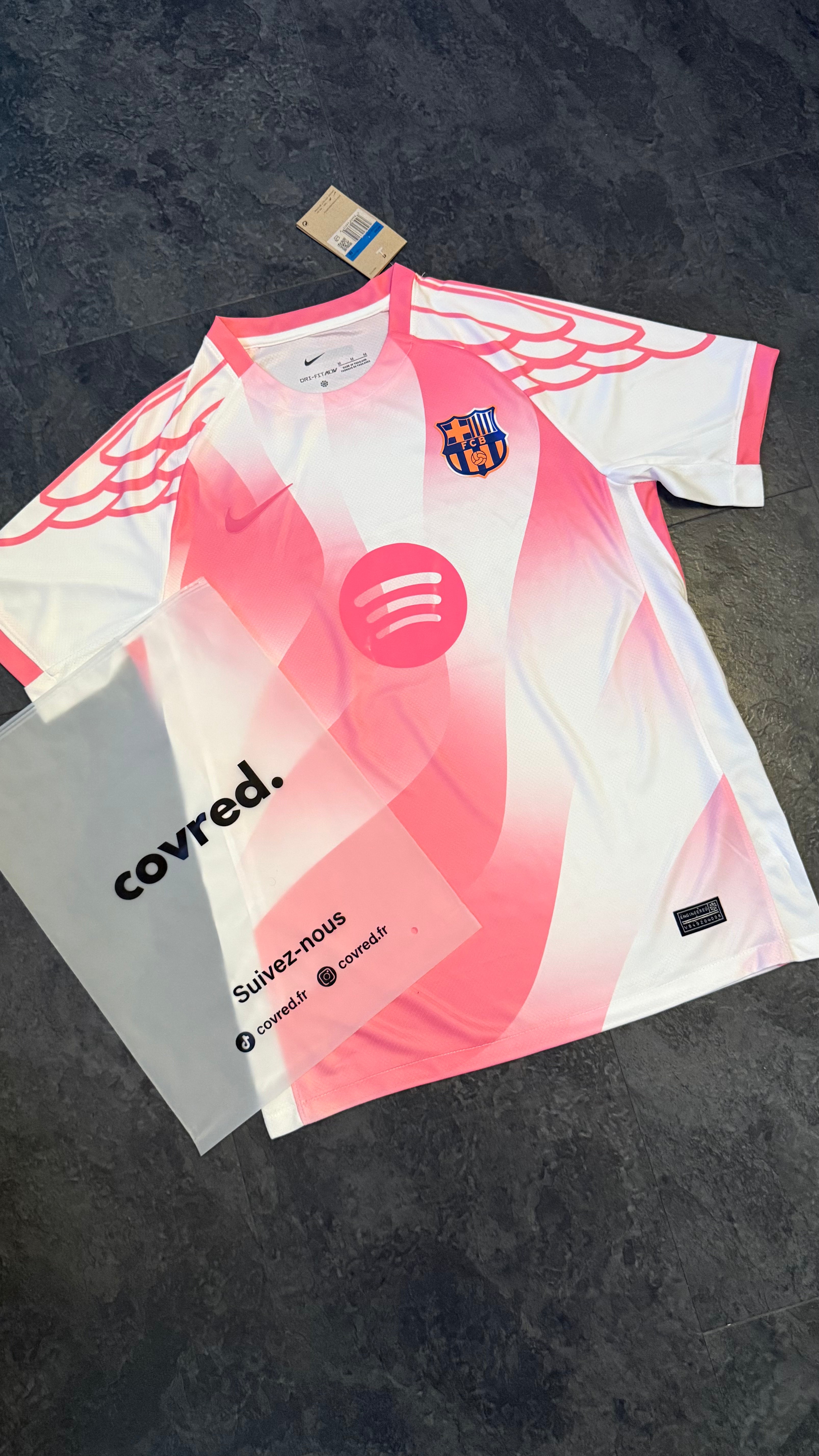 FC Barcelone – Maillot Concept 2025/26 – Rose, Blanc - Covred