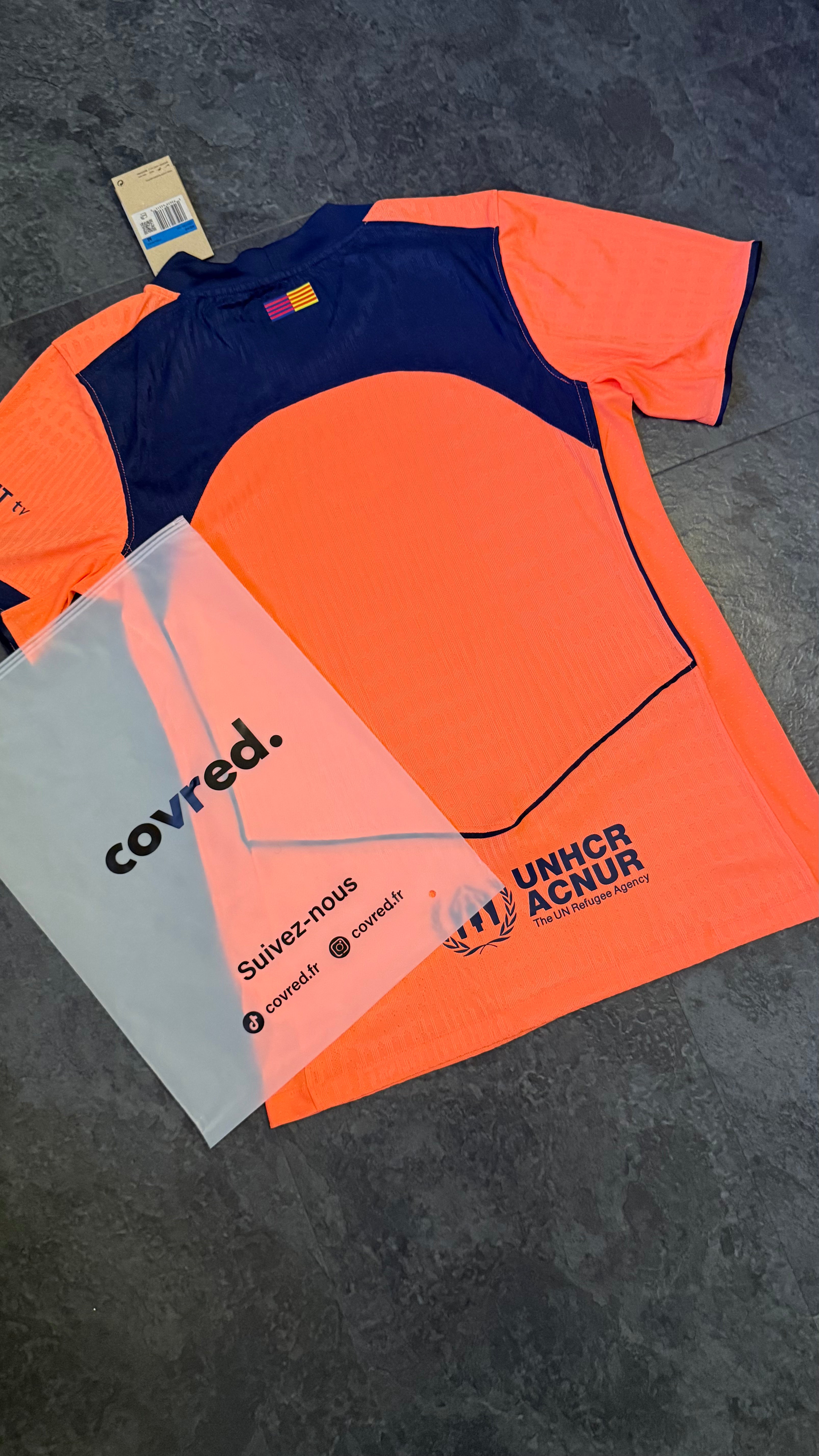 FC Barcelone – Maillot Third 25/26 – Orange, Marine - Covred