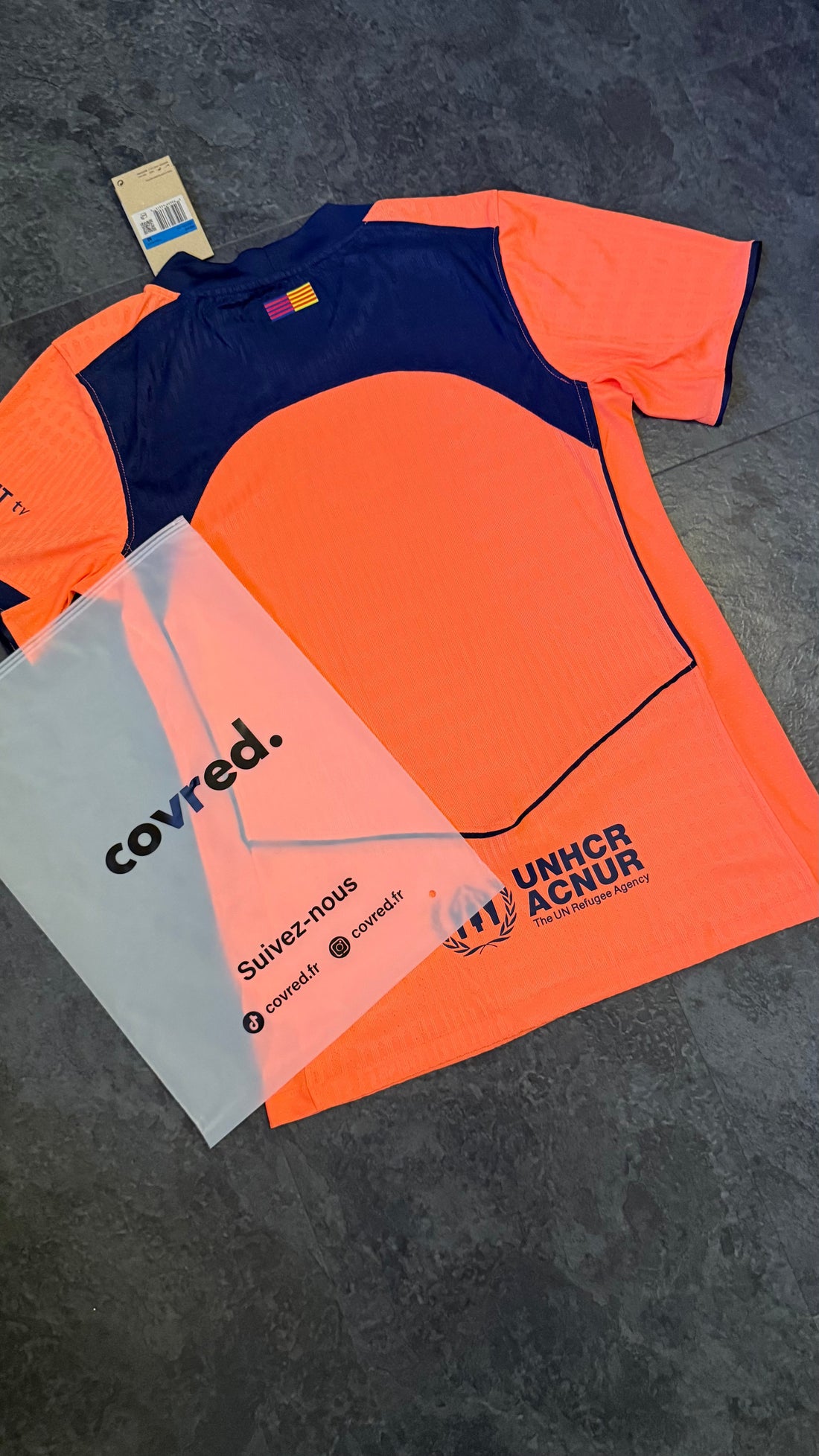 FC Barcelone – Maillot Third 25/26 – Orange, Marine - Covred