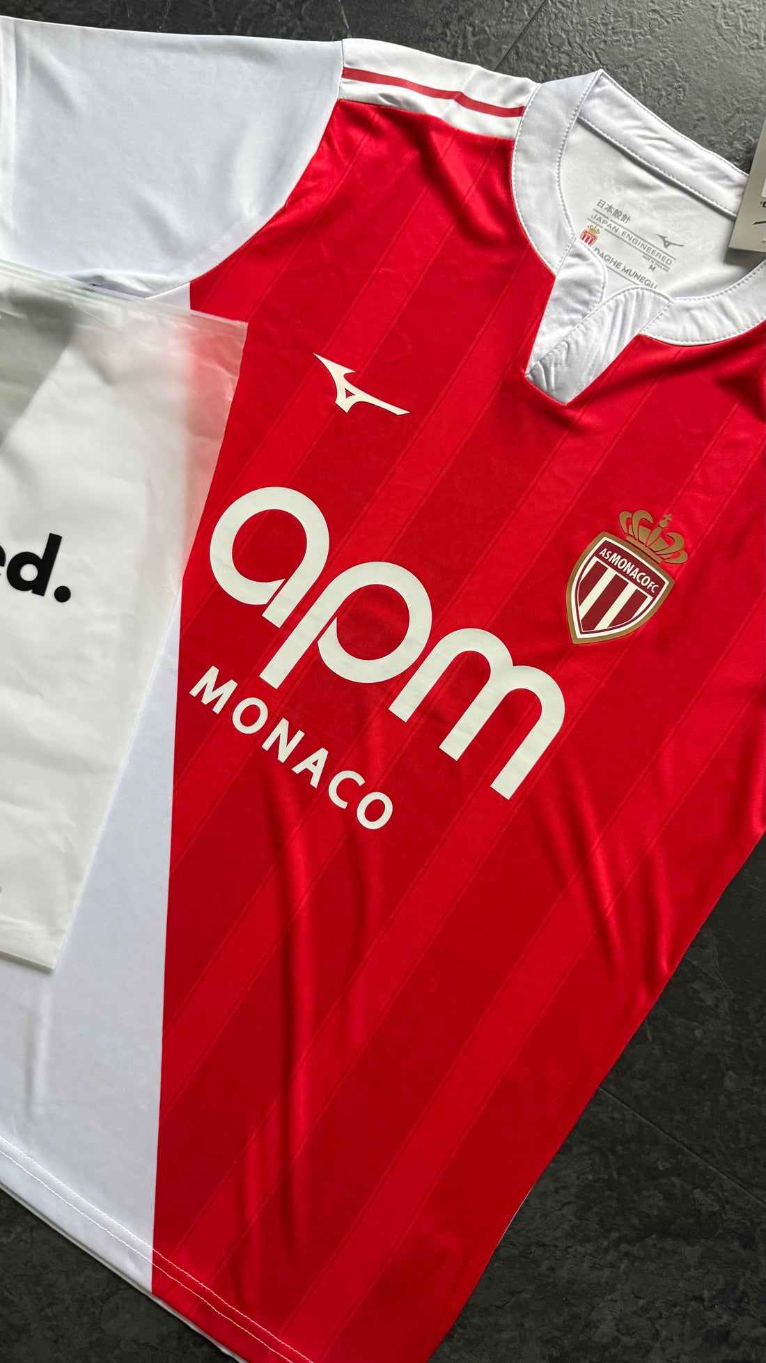 AS Monaco - Maillot domicile 25/26 - Rouge, Blanc - Covred