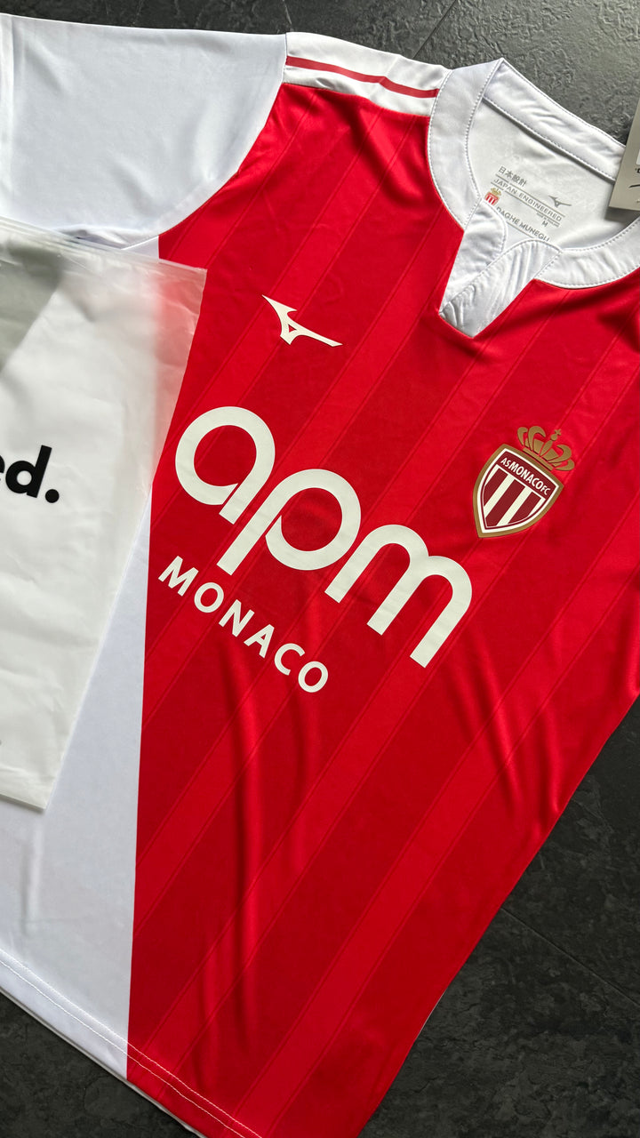 AS Monaco - Maillot domicile 25/26 - Rouge, Blanc - Covred