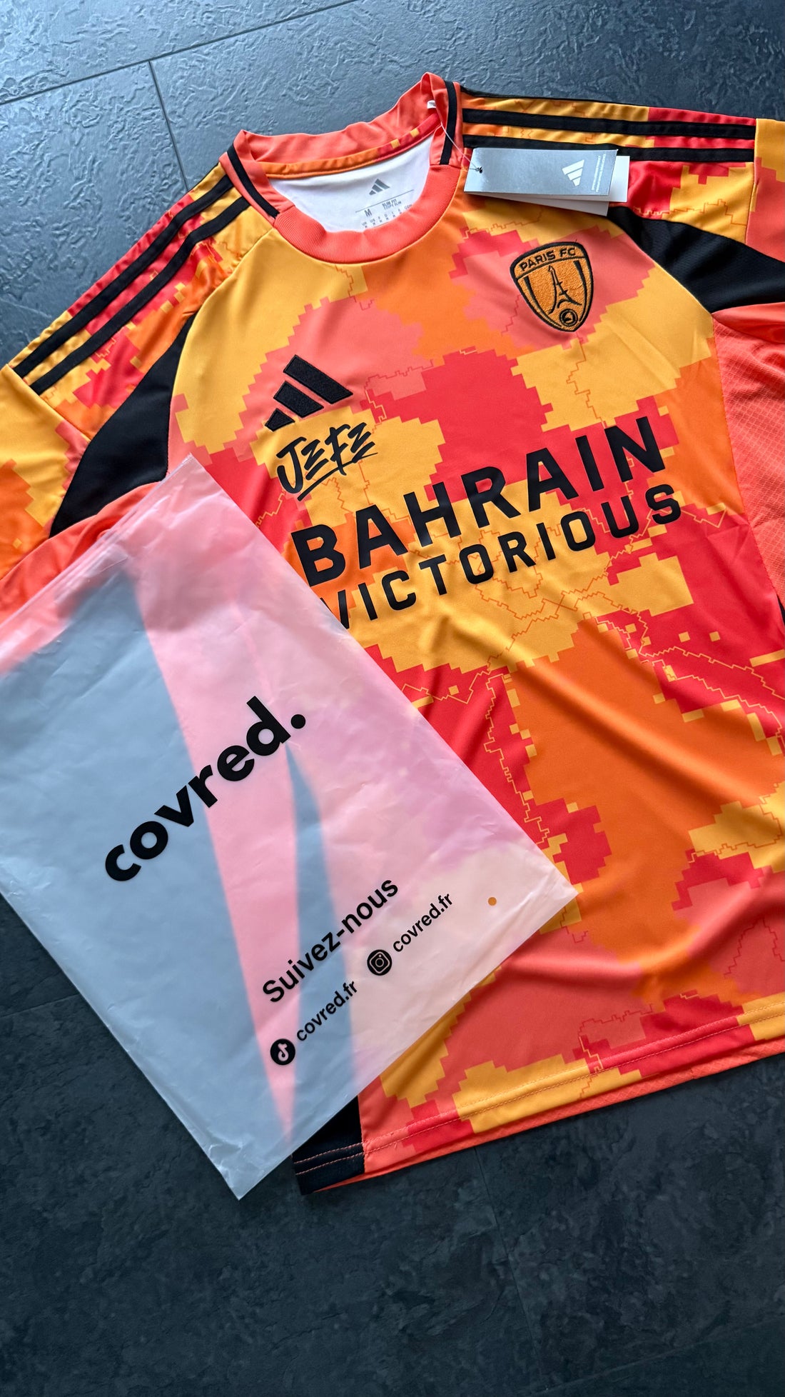 Paris FC - Maillot Ninho 2025 – Orange - Covred