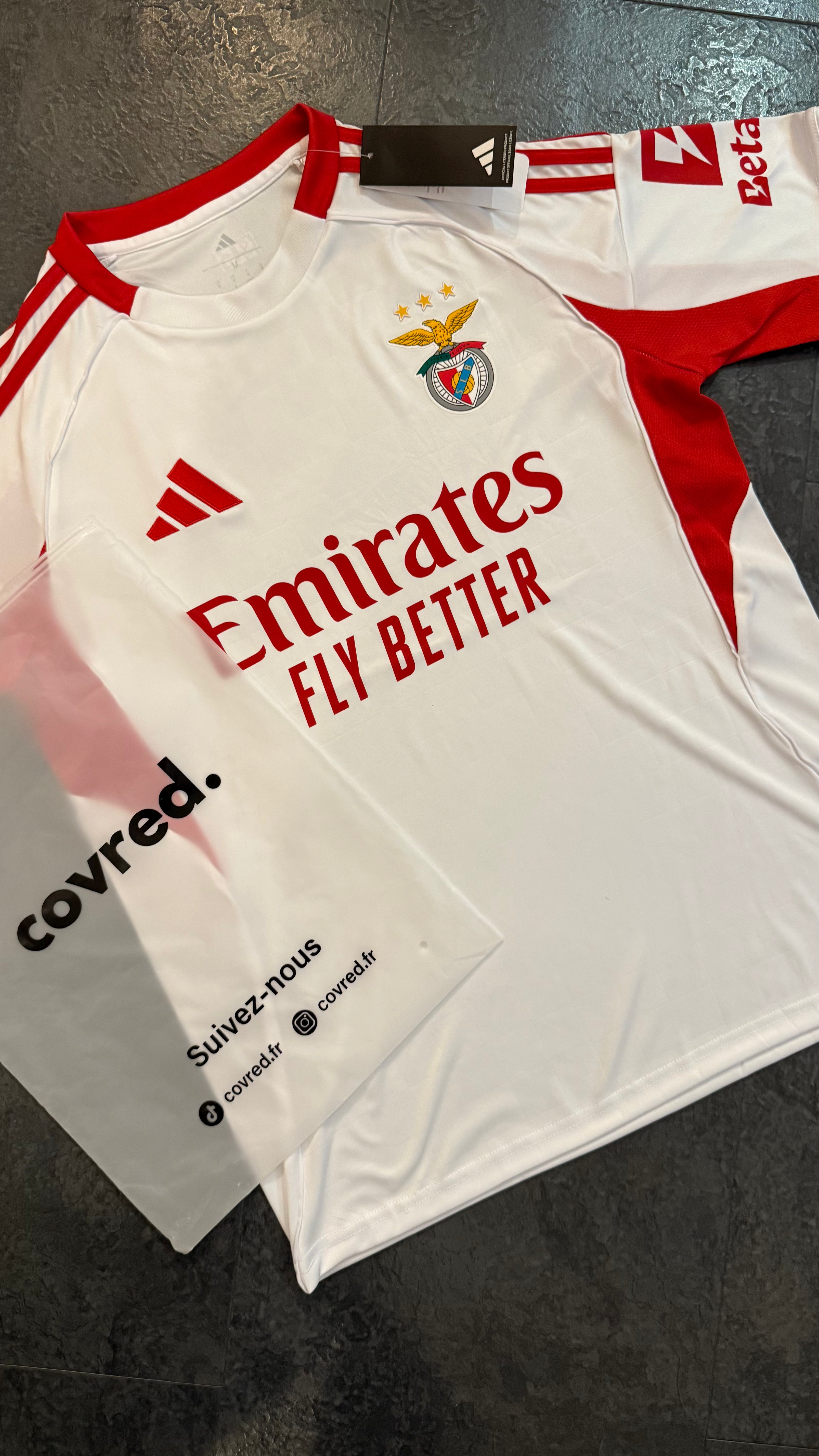 SL Benfica – Maillot Third 2025/26 – Blanc - Covred