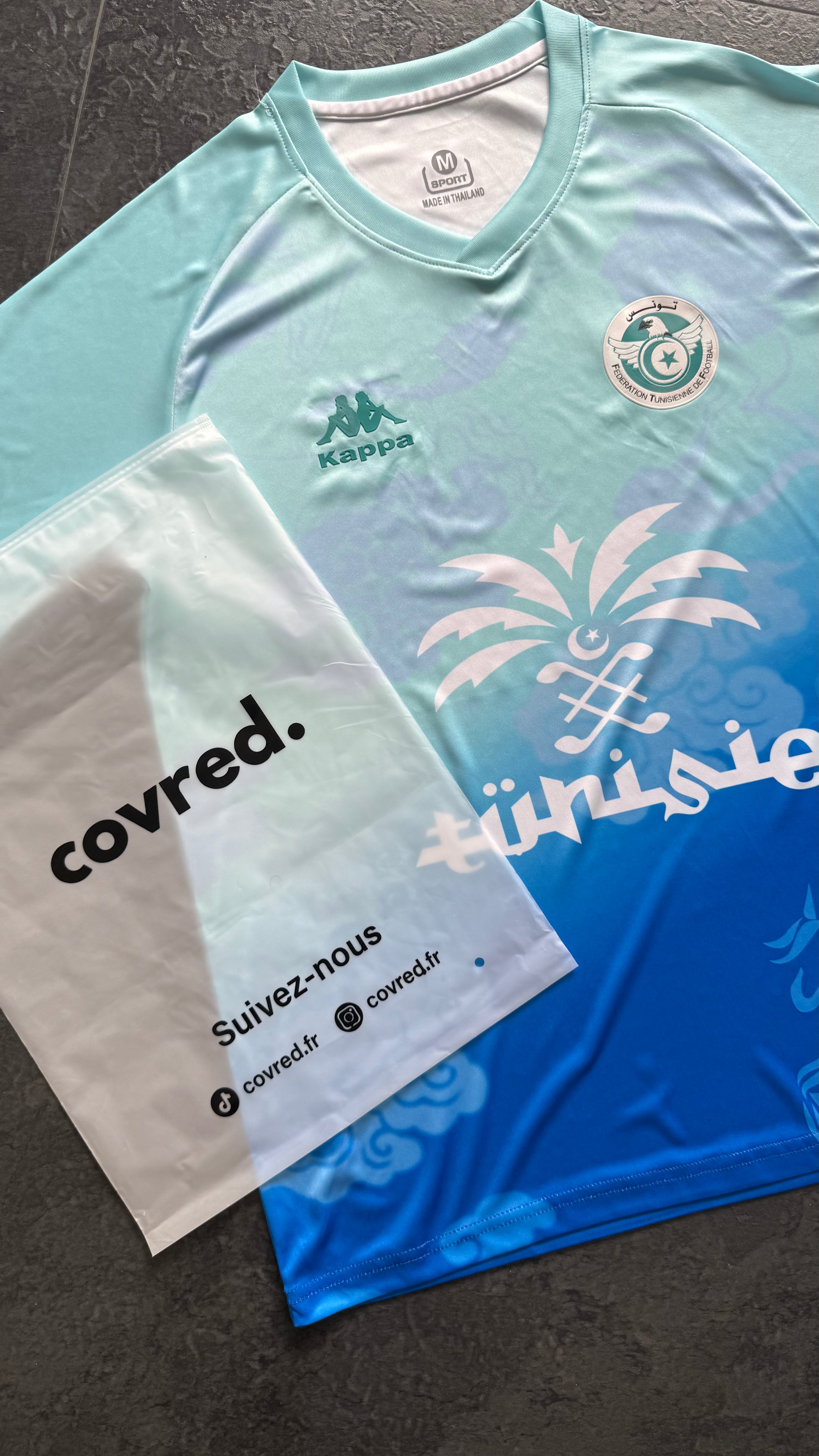 Tunisie – Maillot Concept 2025/26 – Bleu dégradé - Covred