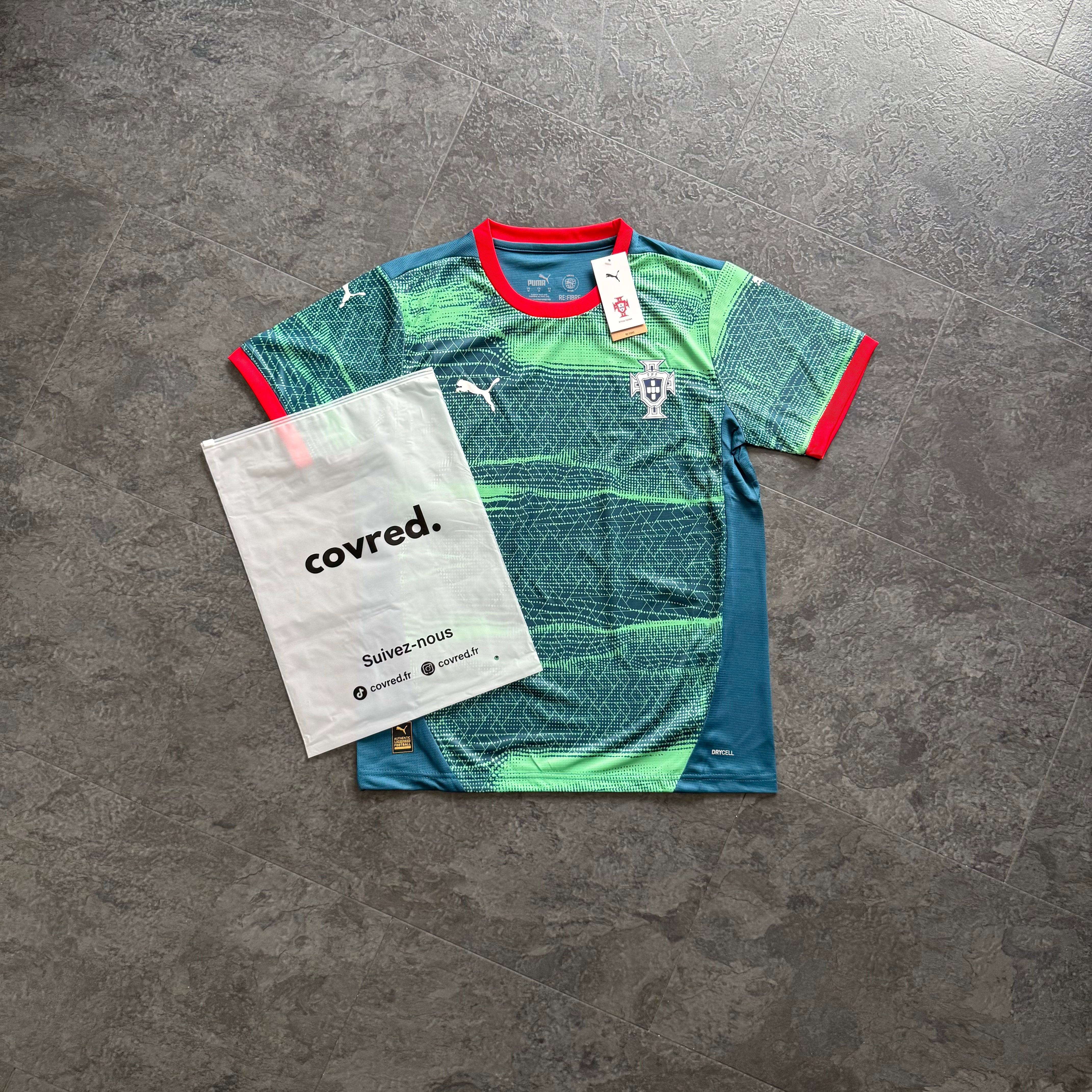 Portugal – Maillot Entraînement 2025/26 – Vert, Bleu - Covred