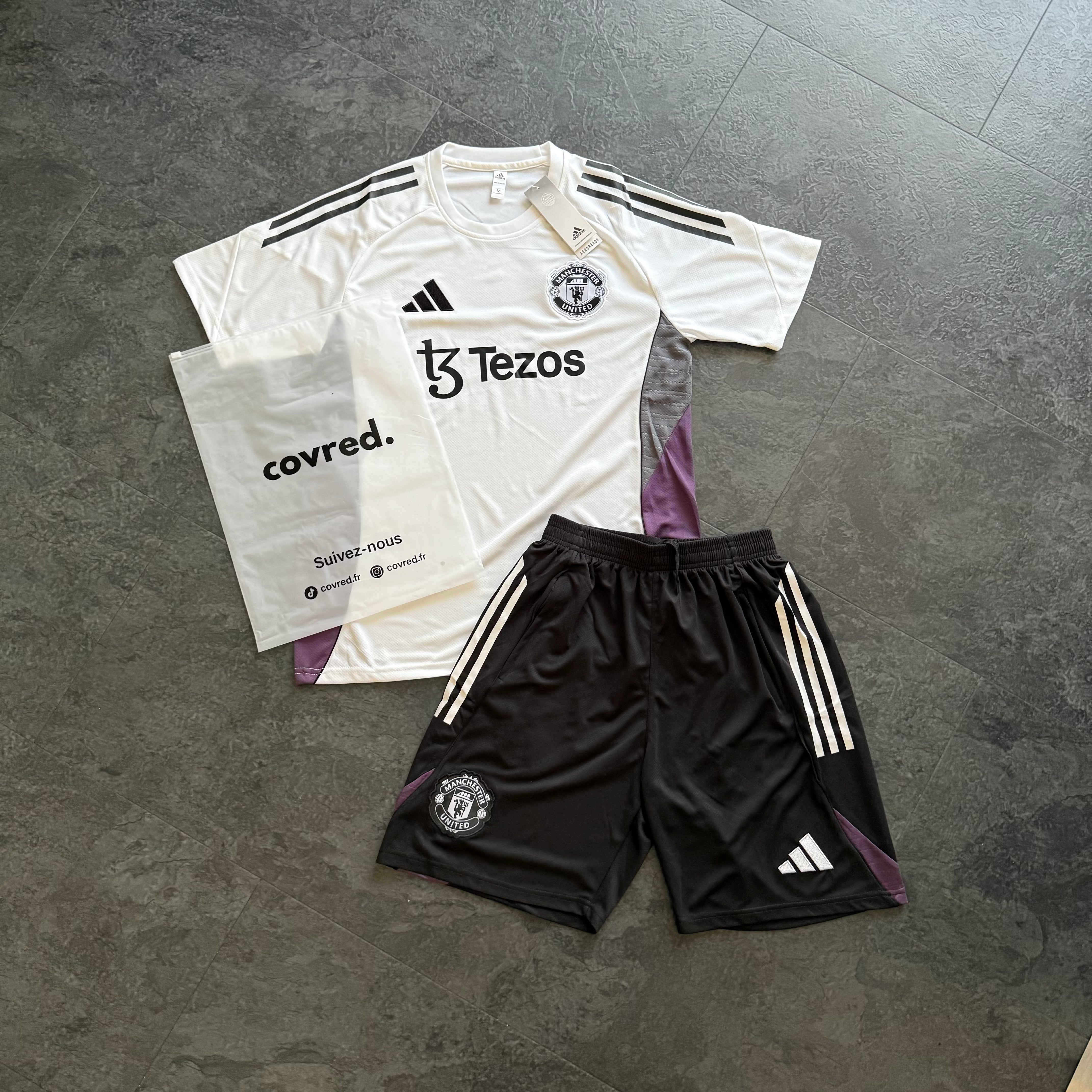 Manchester United – Ensemble d’Entraînement 2025/26 – Blanc, Noir - Covred