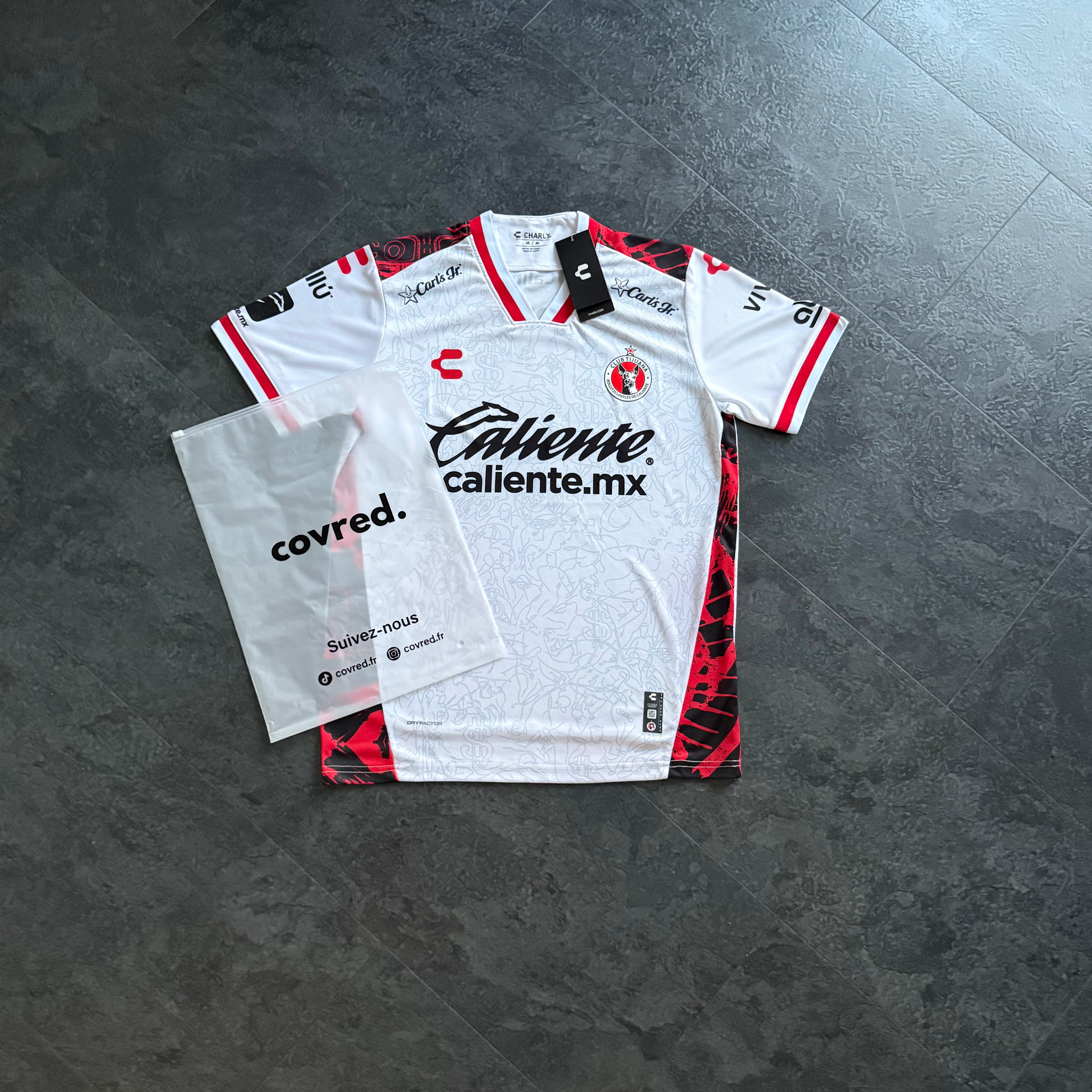 Club Tijuana – Maillot Extérieur 2025/26 – Blanc, Rouge - Covred