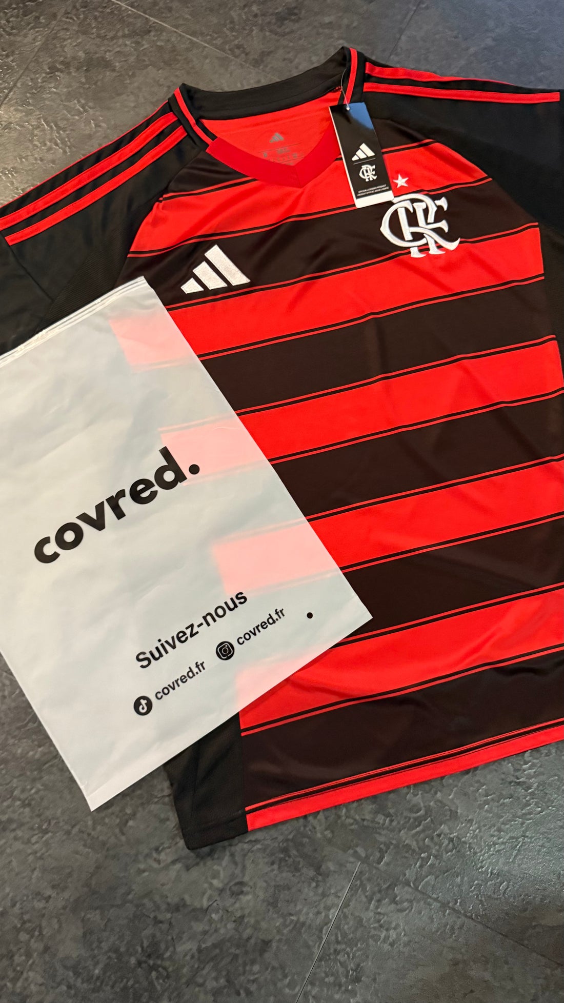 Flamengo – Maillot Domicile 2025/2026 – Rouge et Noir - Covred