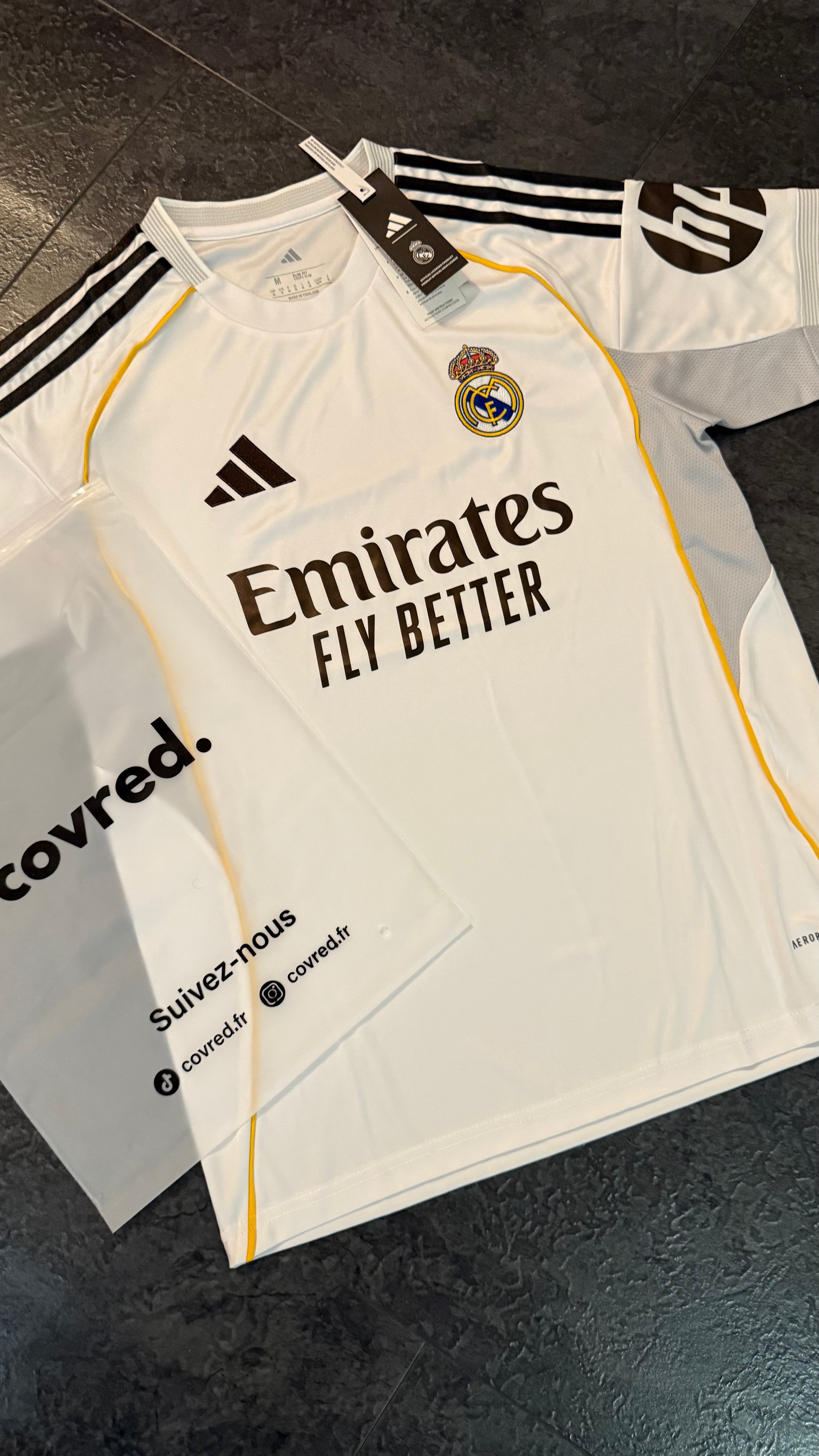 Real Madrid – Maillot Domicile 2025/26 – Blanc - Covred