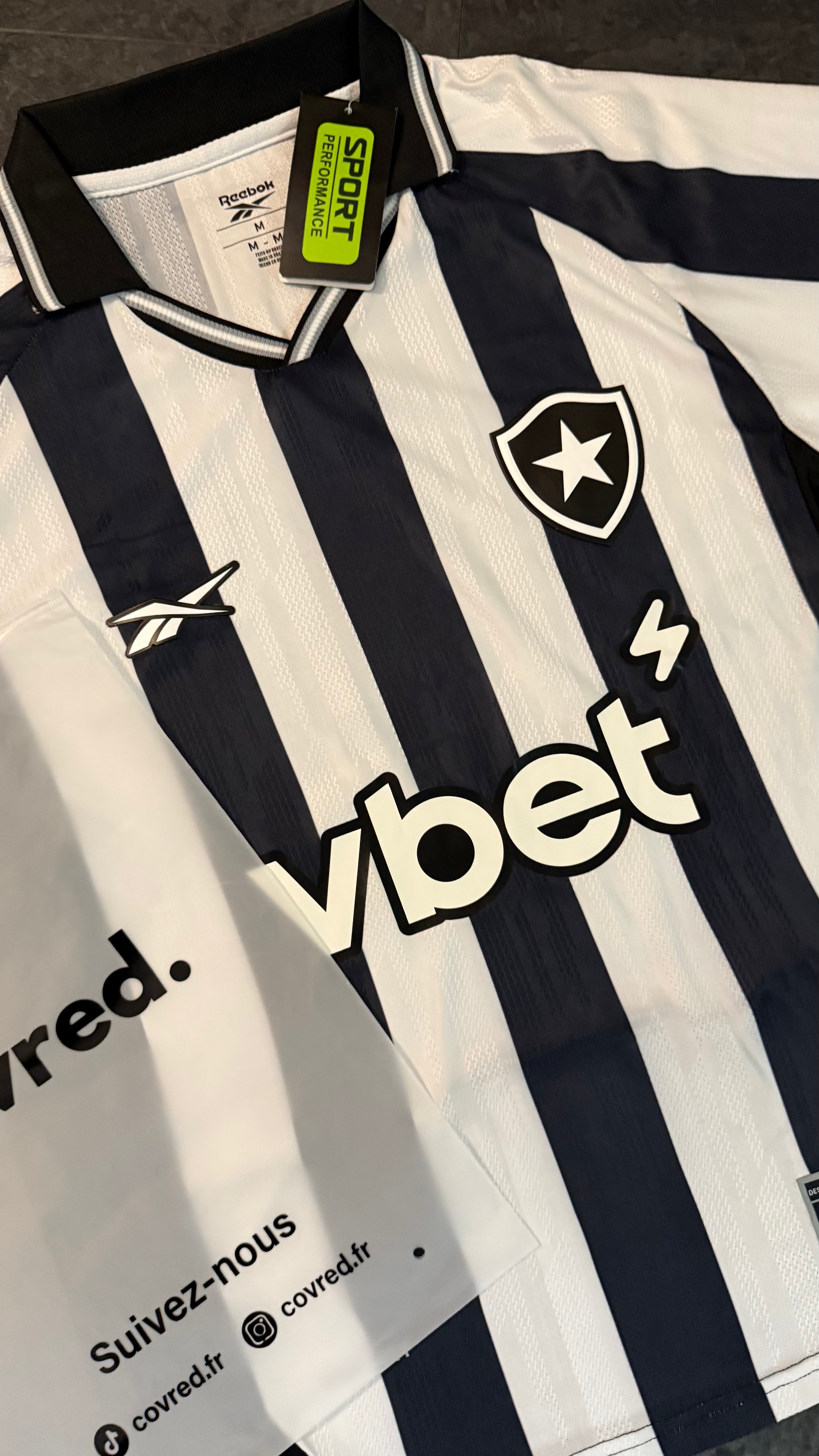 Botafogo – Maillot Domicile 2025/26 – Noir, Blanc - Covred