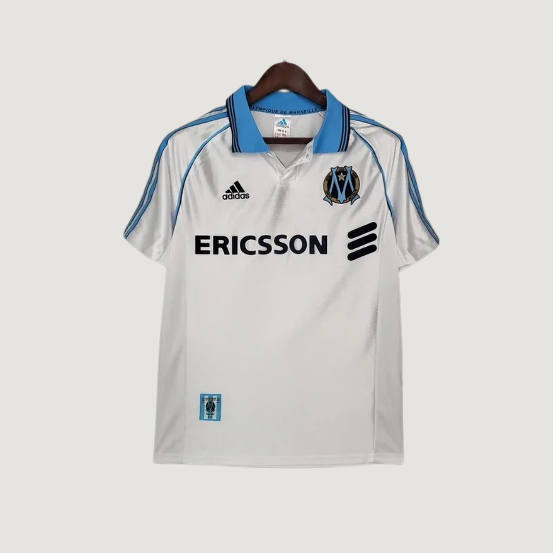 Olympique de Marseille – Maillot Rétro 1998/99 – Blanc Bleu - Covred