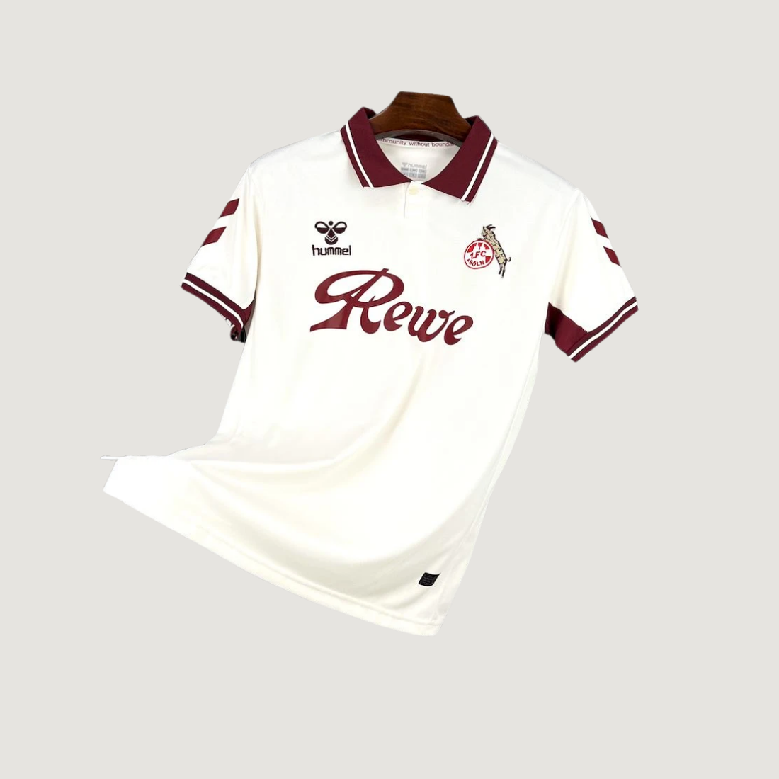 FC Köln – Maillot Édition Spéciale 2025/26 – Blanc, Bordeaux - Covred