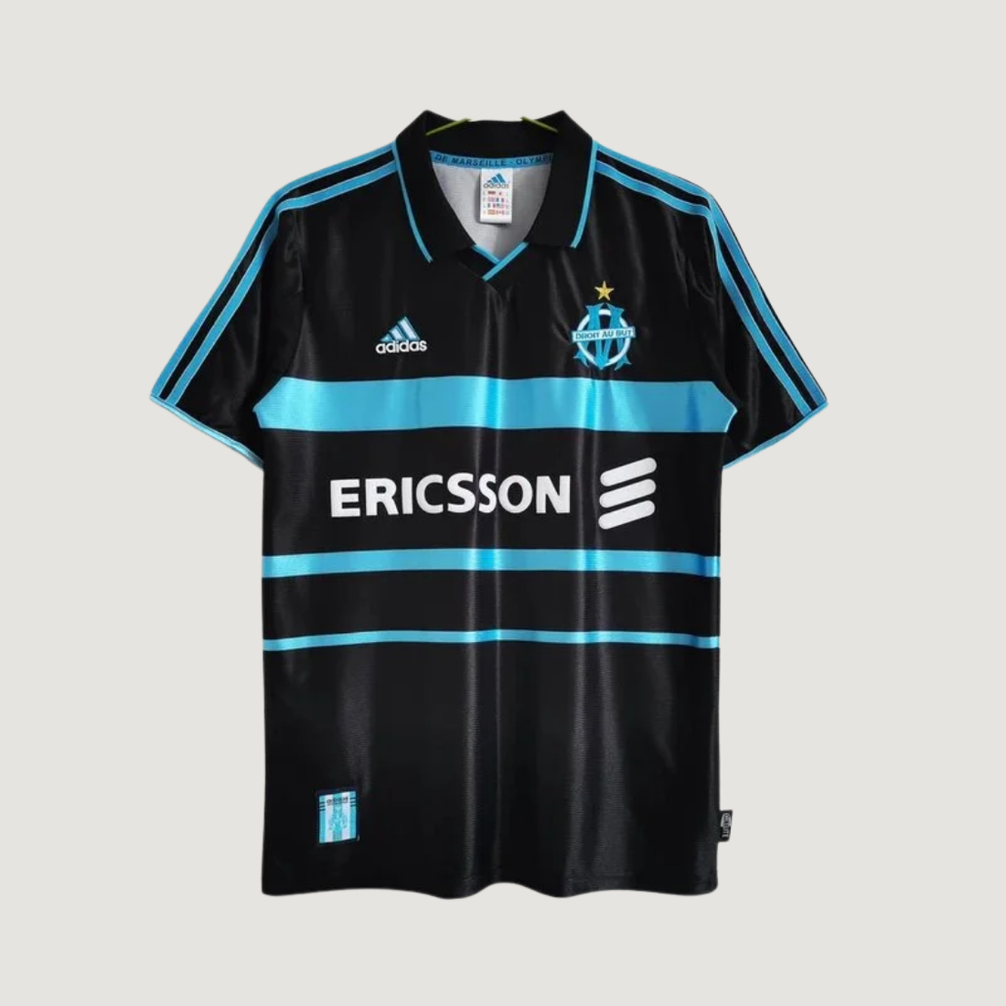 Olympique de Marseille – Maillot Rétro 99/00 – Noir - Covred