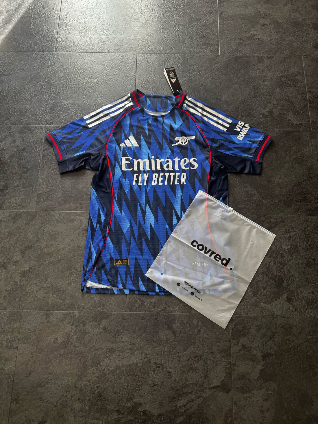 Arsenal – Maillot Extérieur 2025/26 – Bleu - Covred
