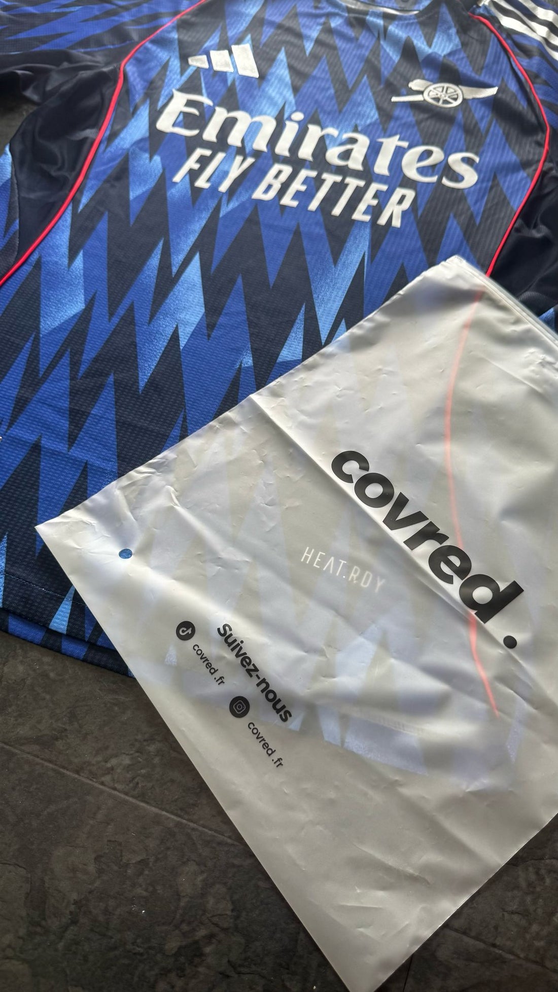Arsenal – Maillot Extérieur 2025/26 – Bleu - Covred